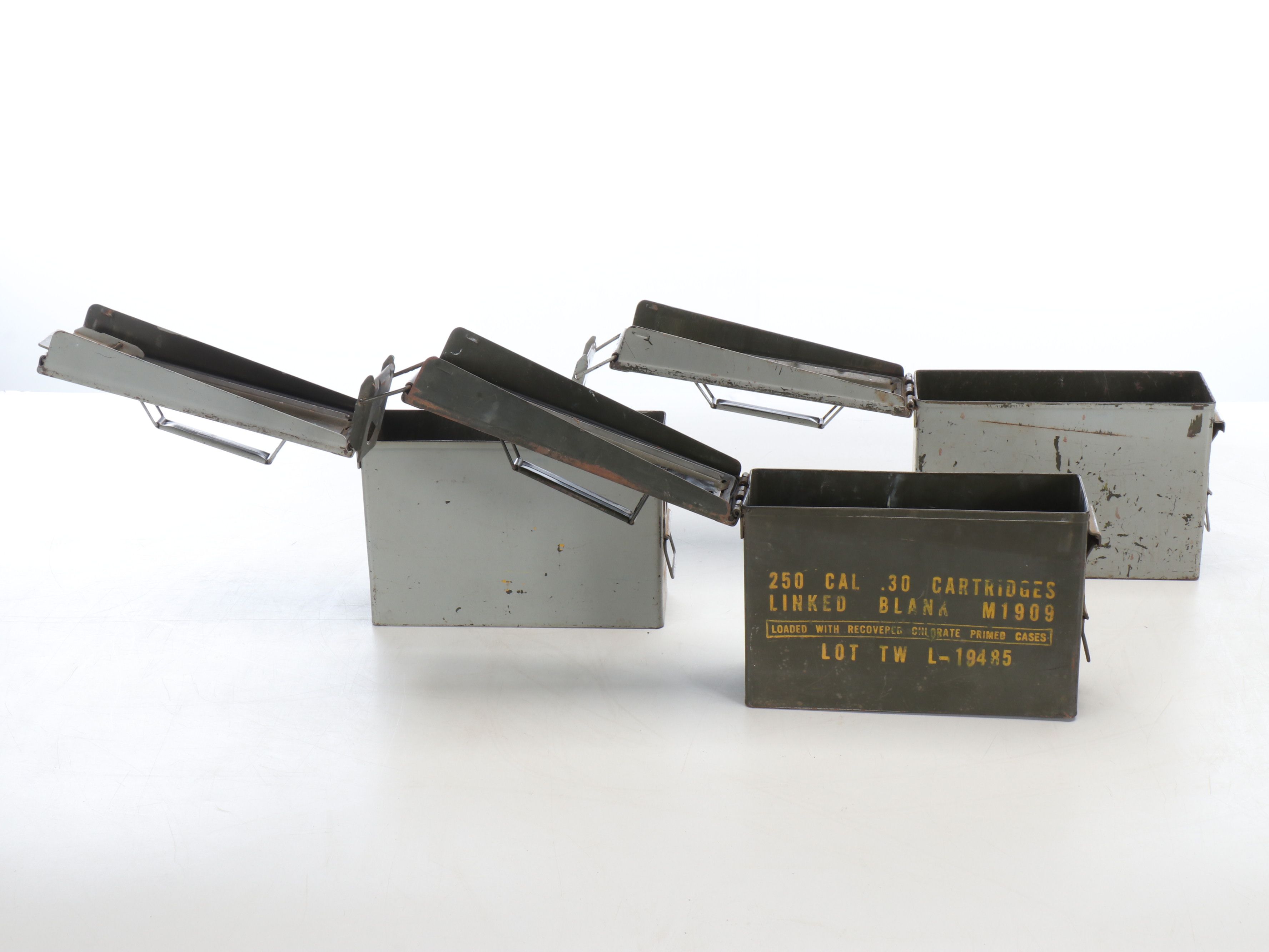 Vietnam War Era Ammunition Boxes and Duffel Bag