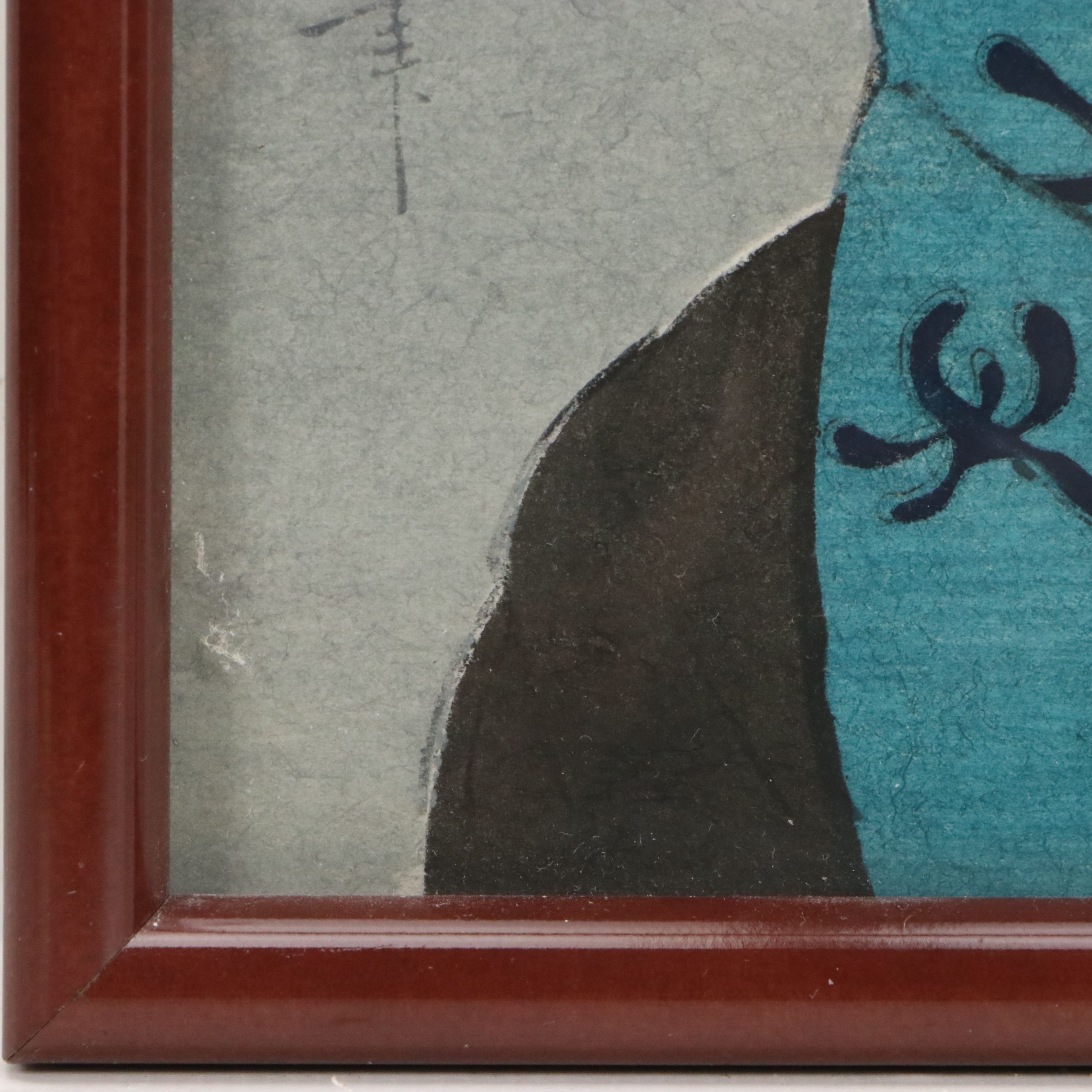 After Kitagawa Utamaro Ukiyo-e Woodblock Portrait of Woman