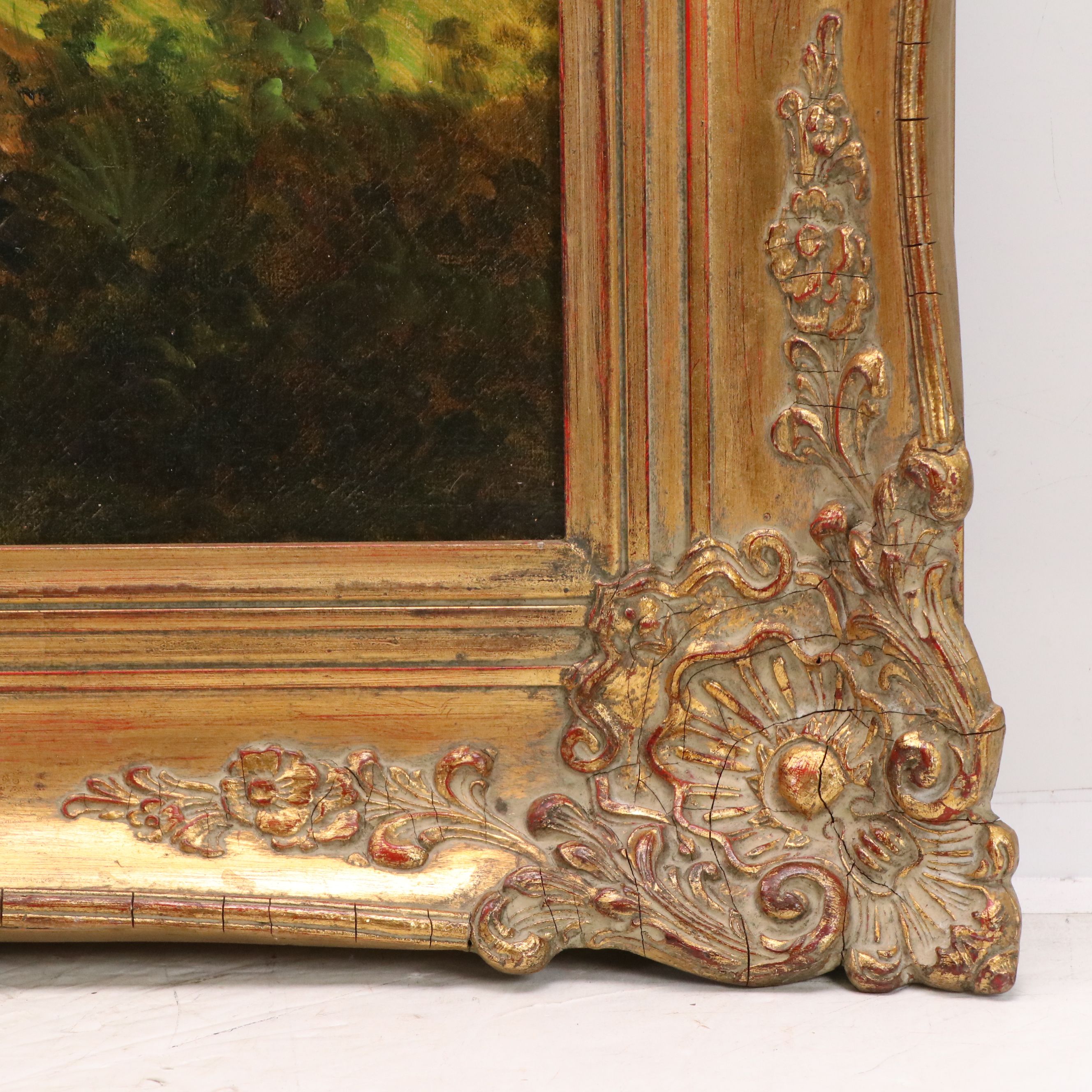 In the Manner of Giuseppe Solenghi Oil Landscape, Early to Mid-20th C.