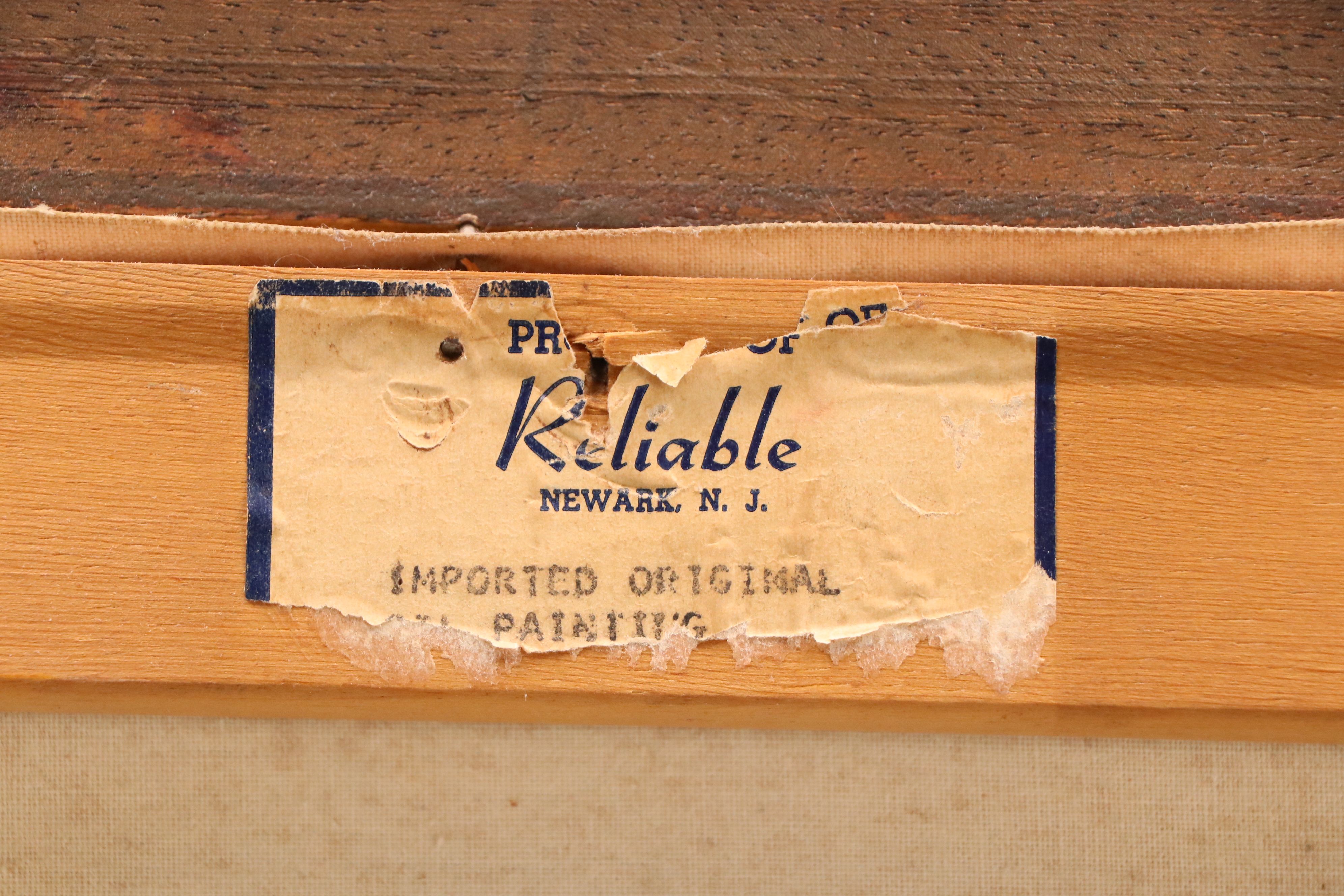 In the Manner of Giuseppe Solenghi Oil Landscape, Early to Mid-20th C.