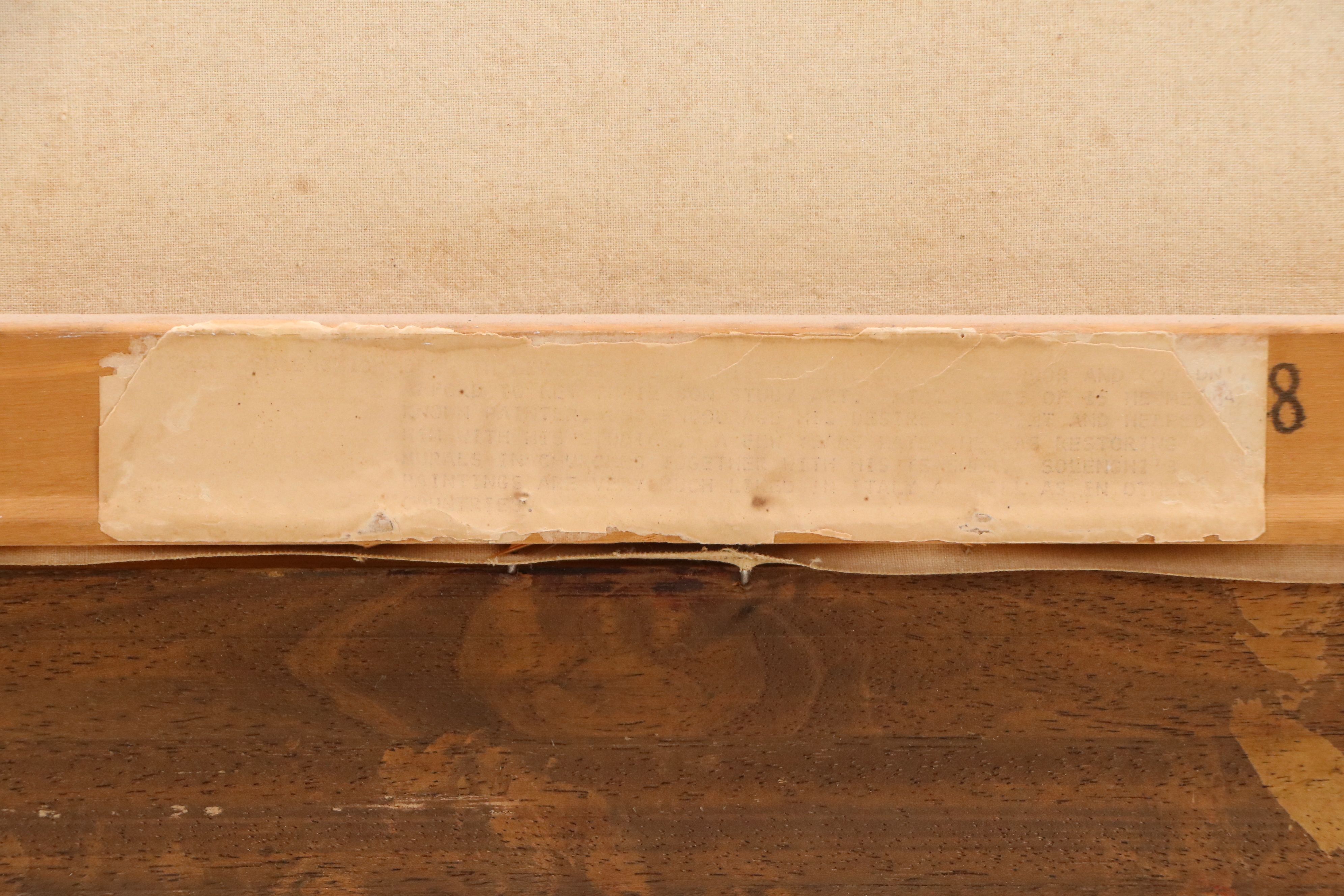 In the Manner of Giuseppe Solenghi Oil Landscape, Early to Mid-20th C.