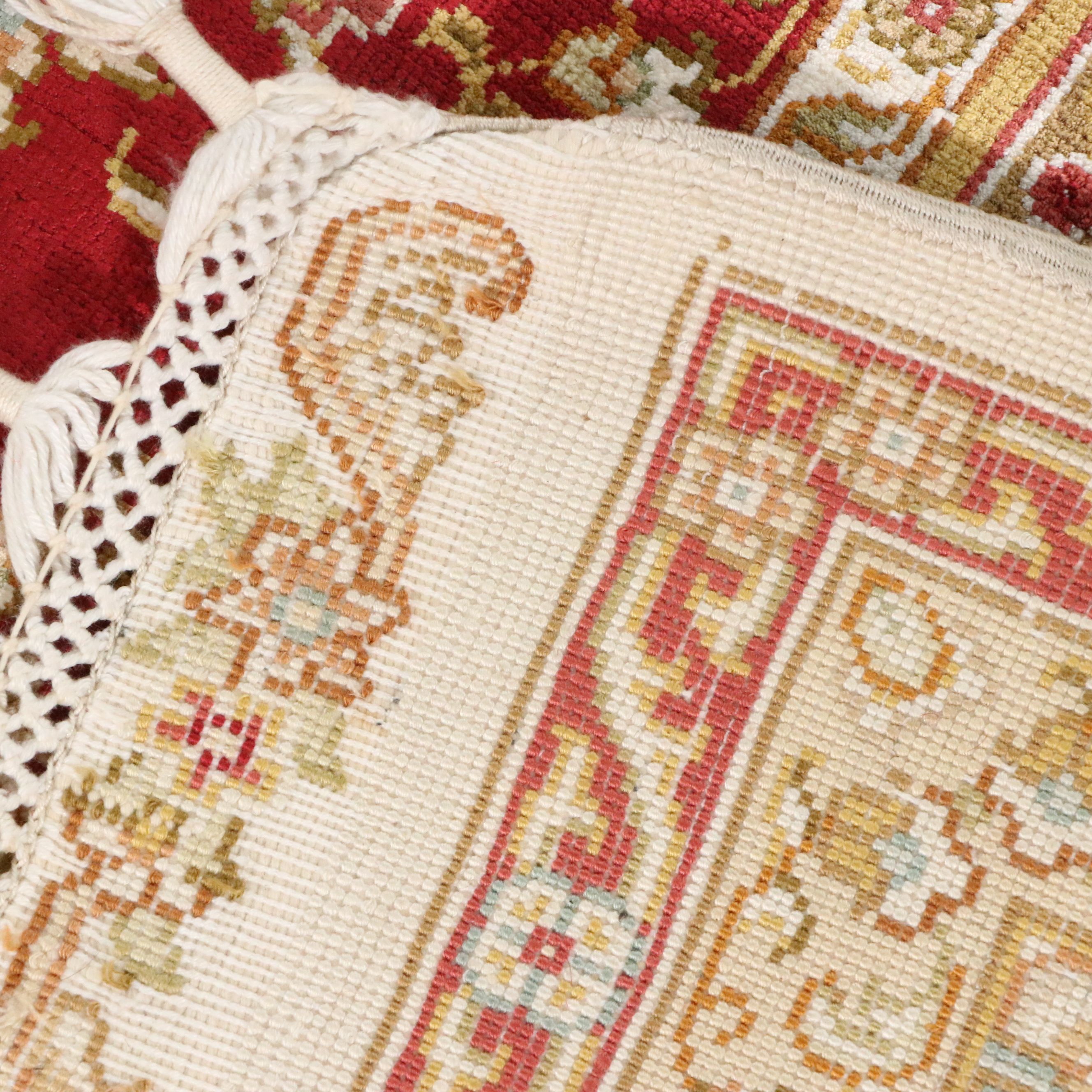 5'7 x 8'9 Hand-Knotted Indo-Kashmir Style "Four Seasons" Silk Area Rug