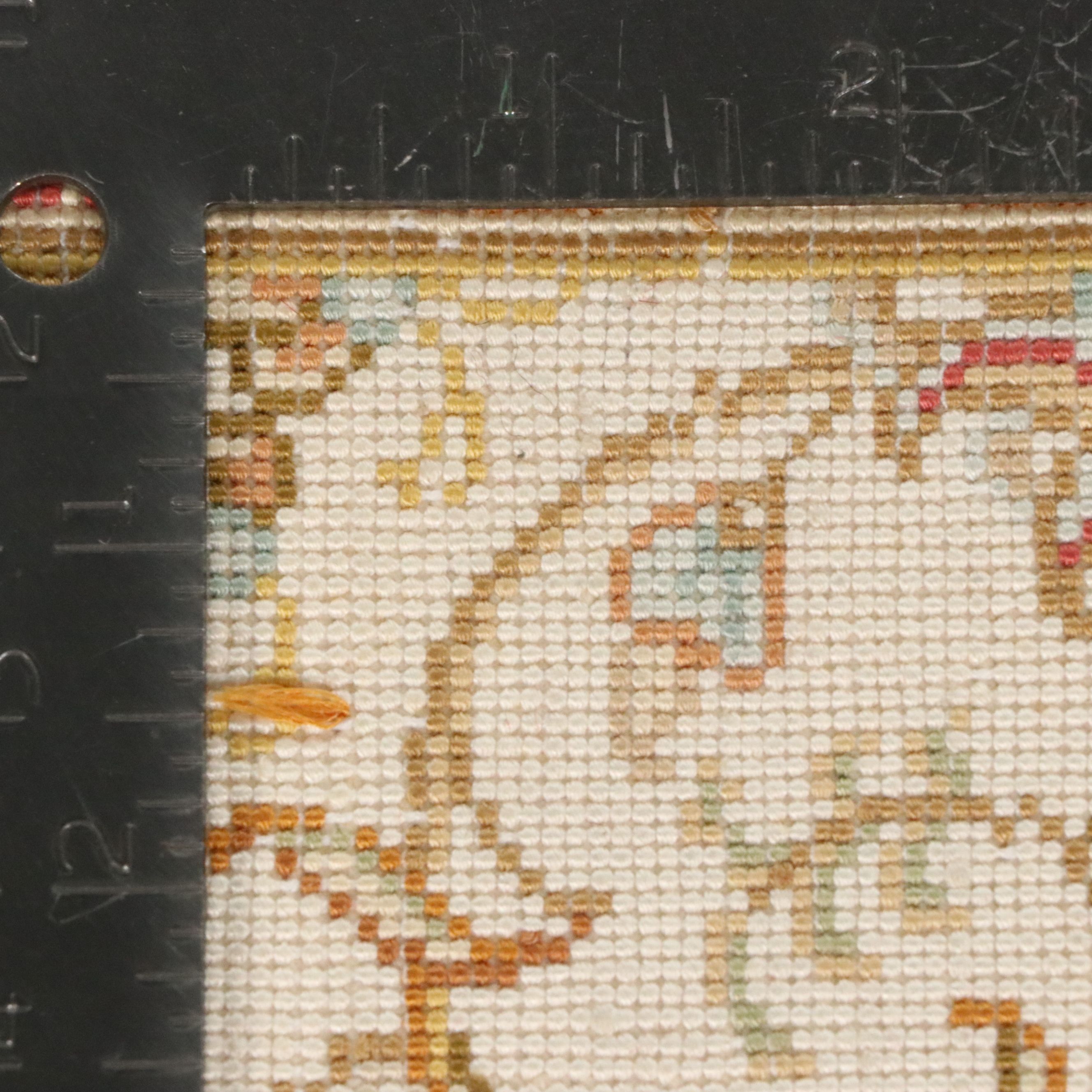 5'7 x 8'9 Hand-Knotted Indo-Kashmir Style "Four Seasons" Silk Area Rug