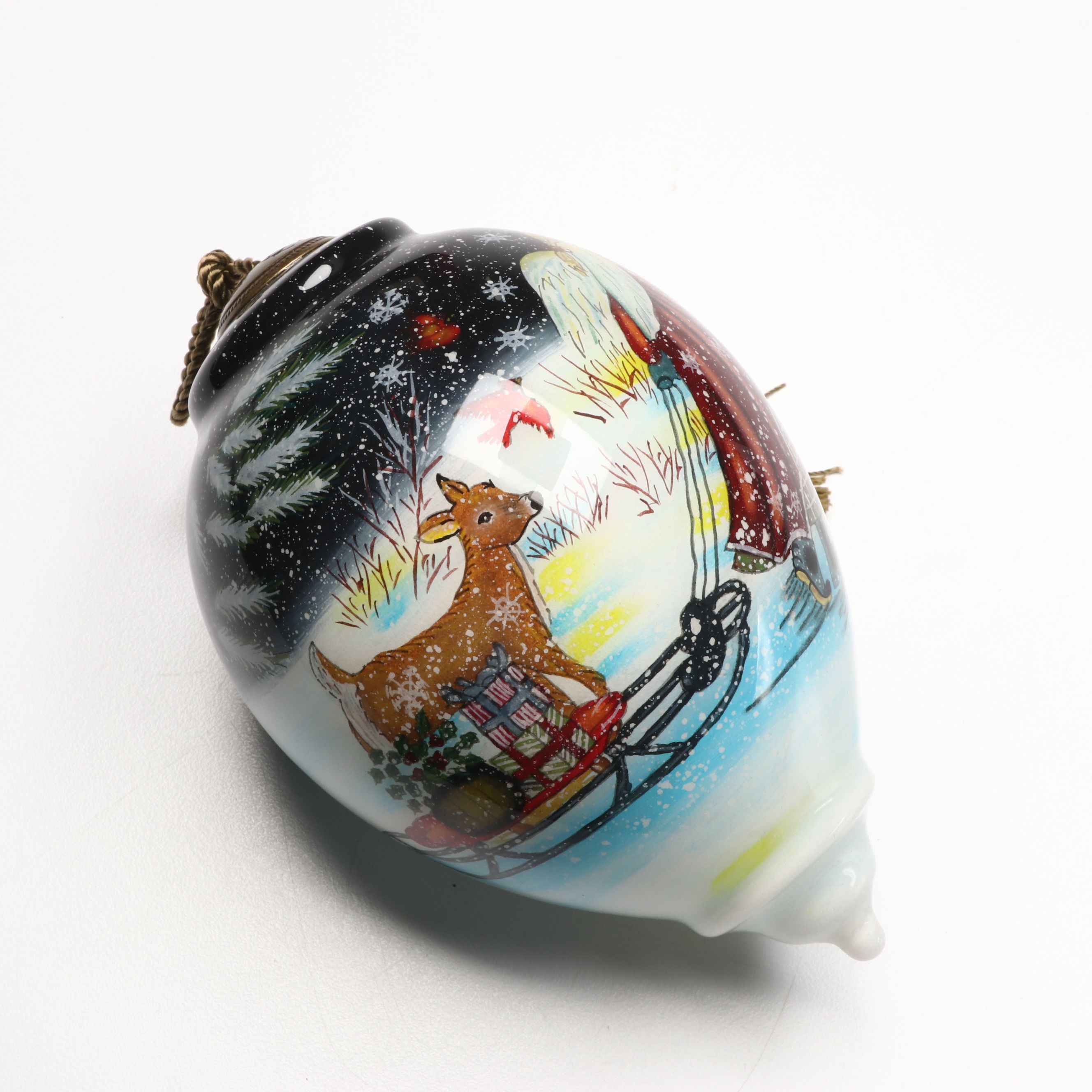 Ne'Qwa Art Glass Christmas Tree Ornaments