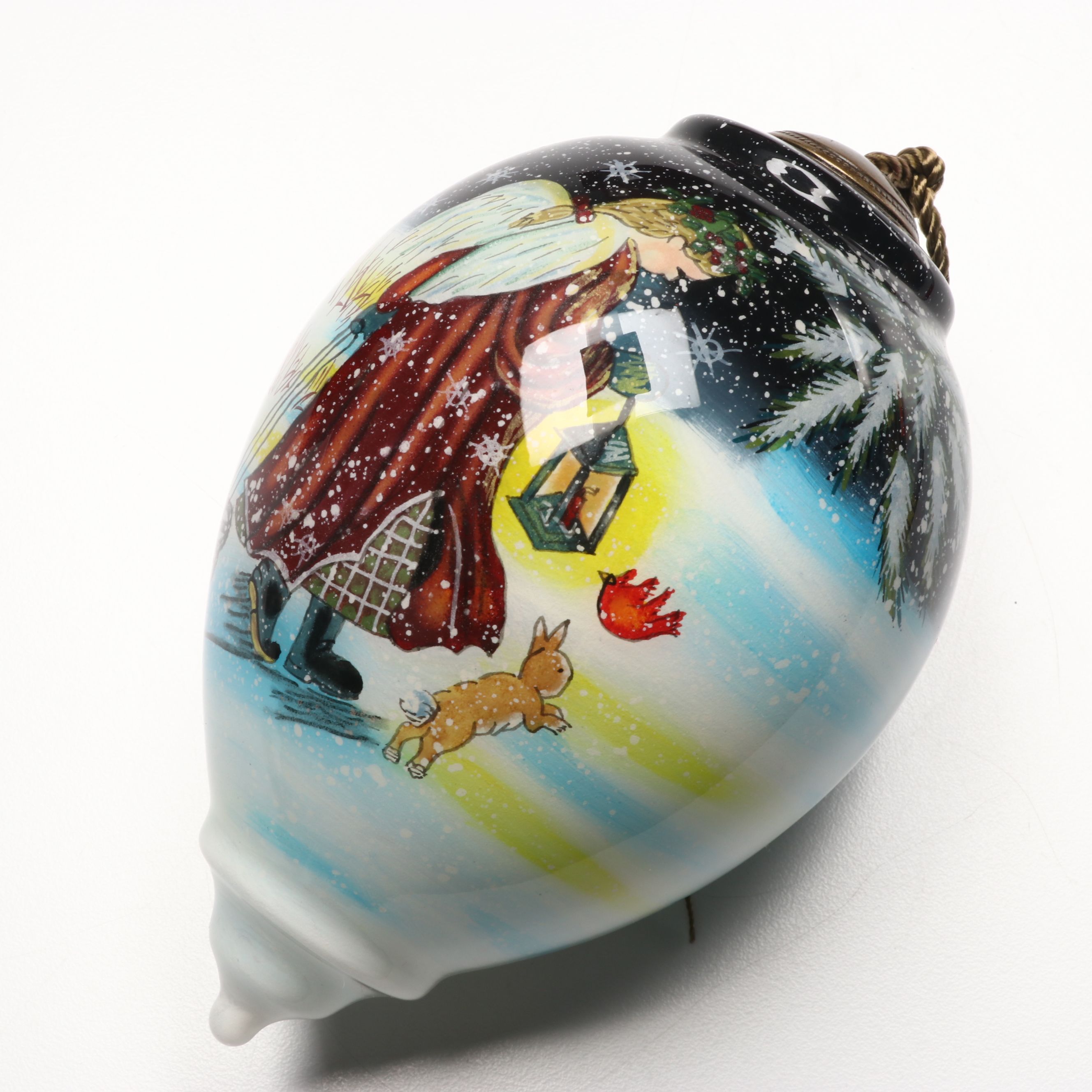 Ne'Qwa Art Glass Christmas Tree Ornaments