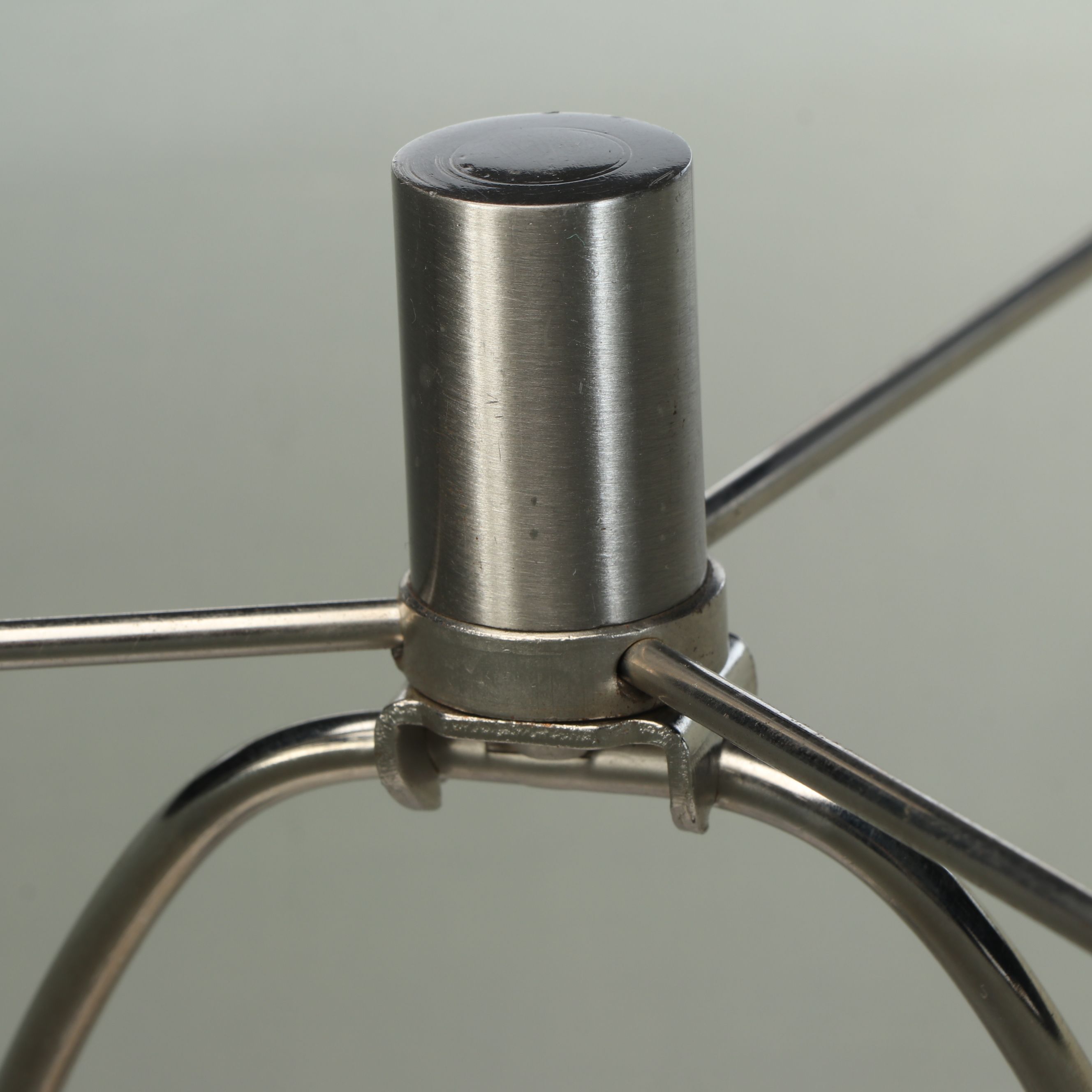 White Geometric Ceramic Table Lamps with Black Cotton Shades