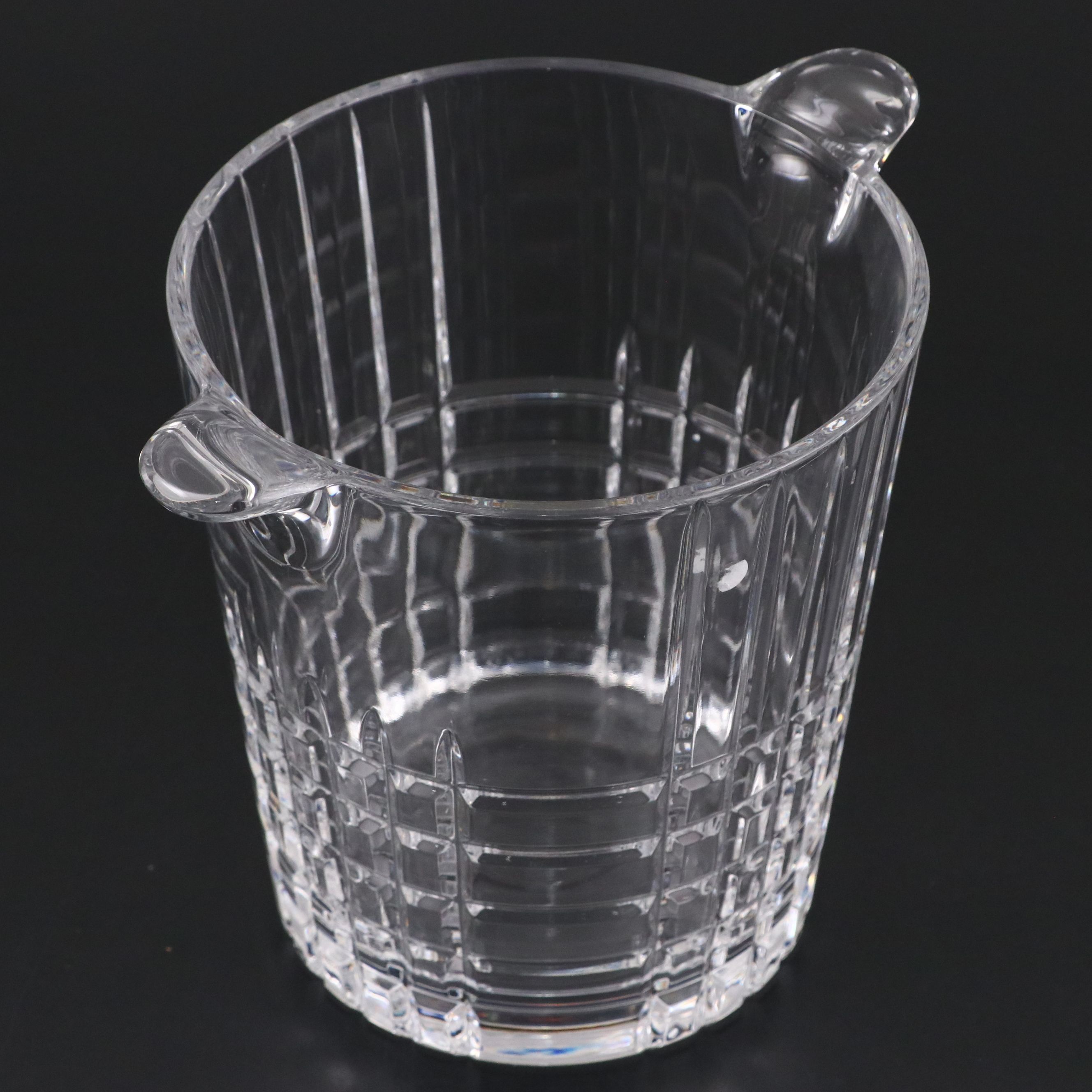 Tiffany & Co. "Plaid" Crystal Ice Bucket
