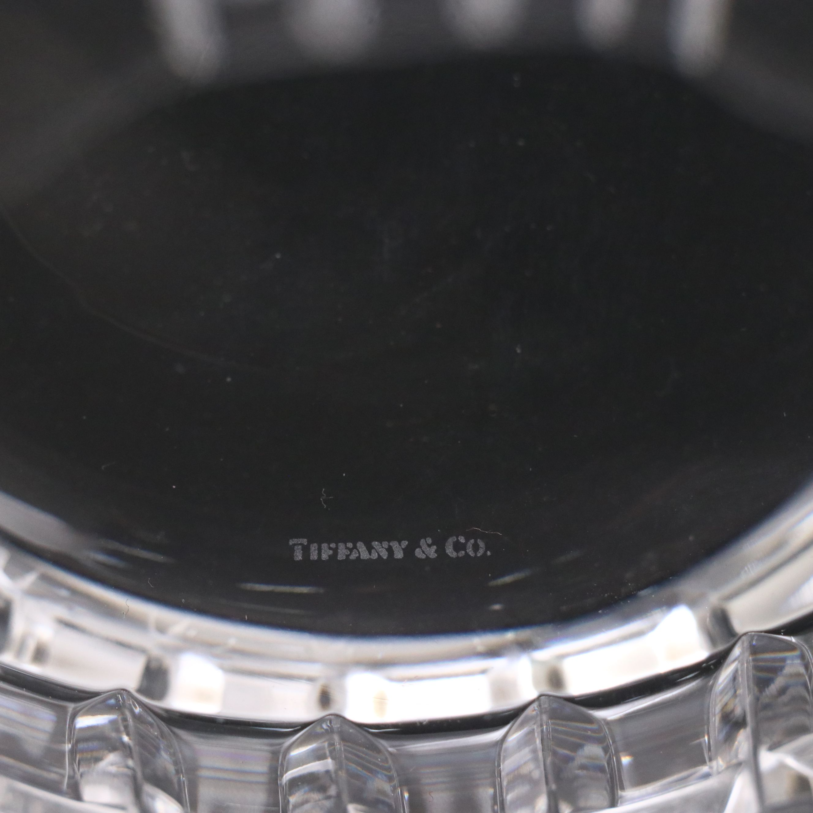 Tiffany & Co. "Plaid" Crystal Ice Bucket