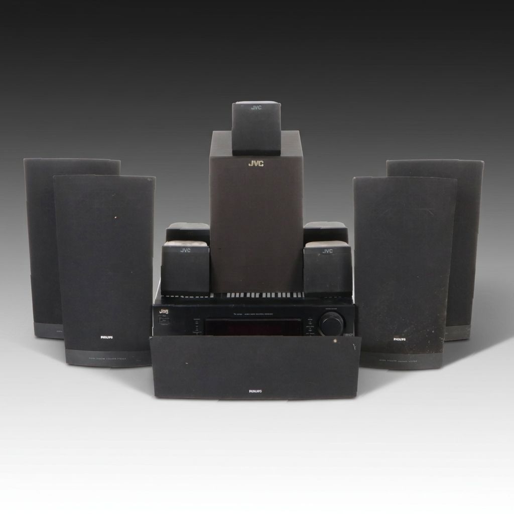 JVC Home Cinema AV Receiver with Philips Speakers and More