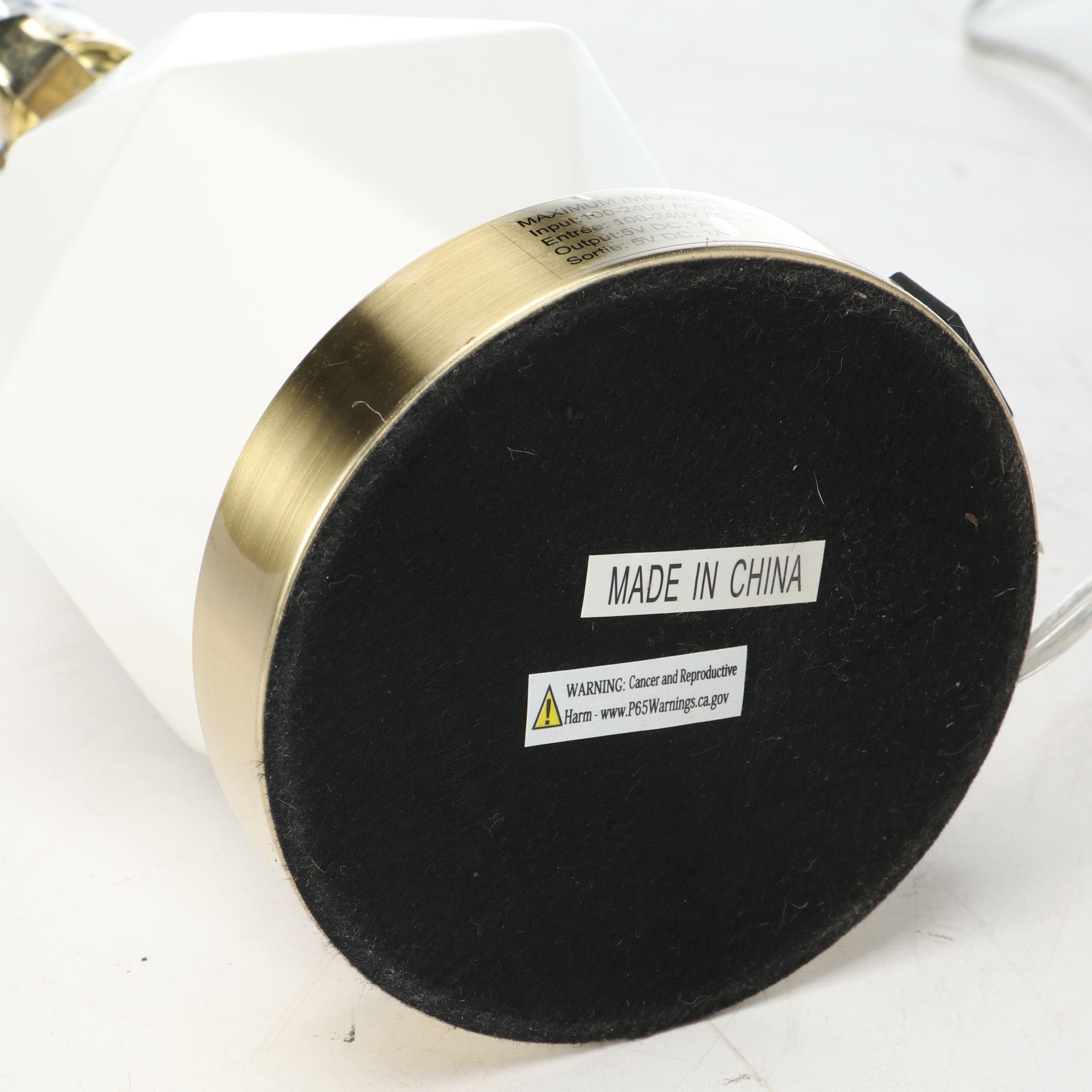 White Geometric Ceramic Table Lamps