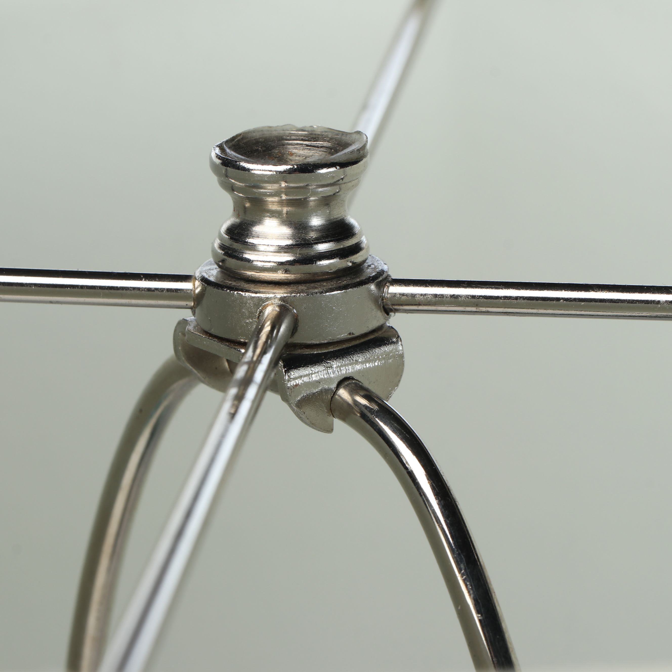 Aqua Seed Glass Vessel Table Lamps with Cotton Drum Shades