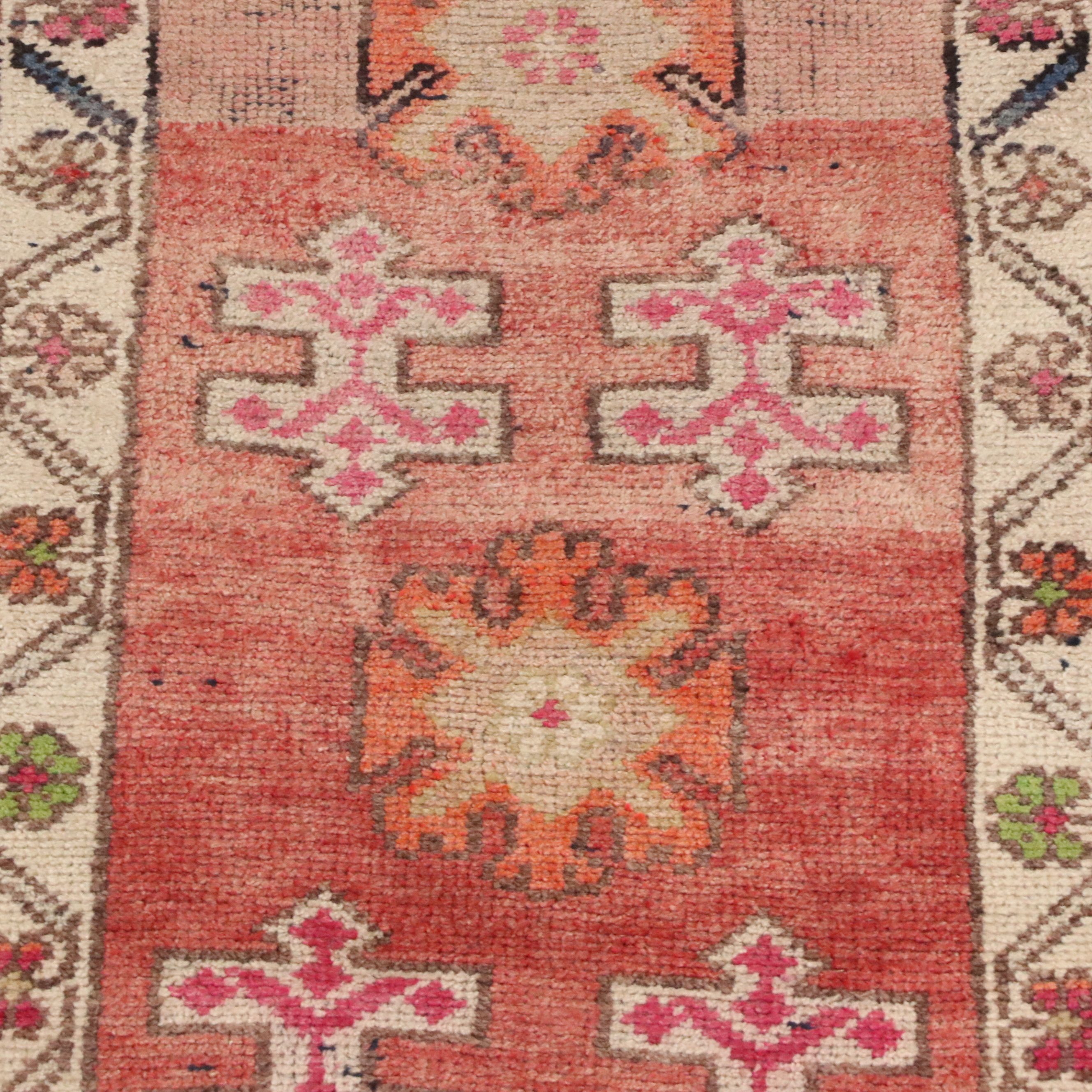 2'8 x 11'5 Hand-Knotted Turkish Anatolian Oushak Carpet Runner