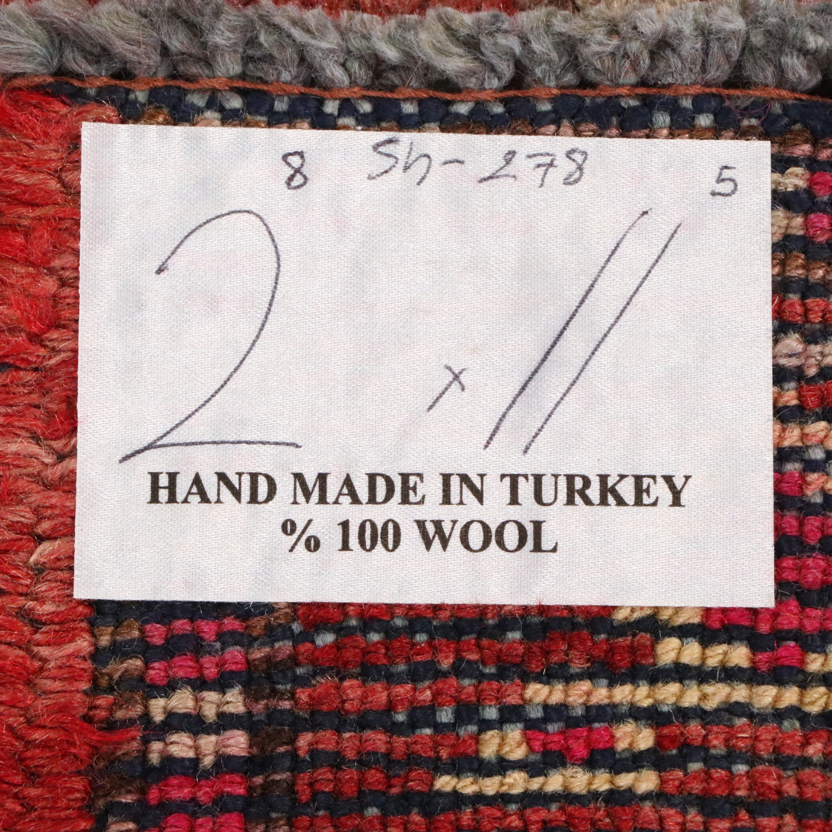 2'8 x 11'5 Hand-Knotted Turkish Anatolian Oushak Carpet Runner