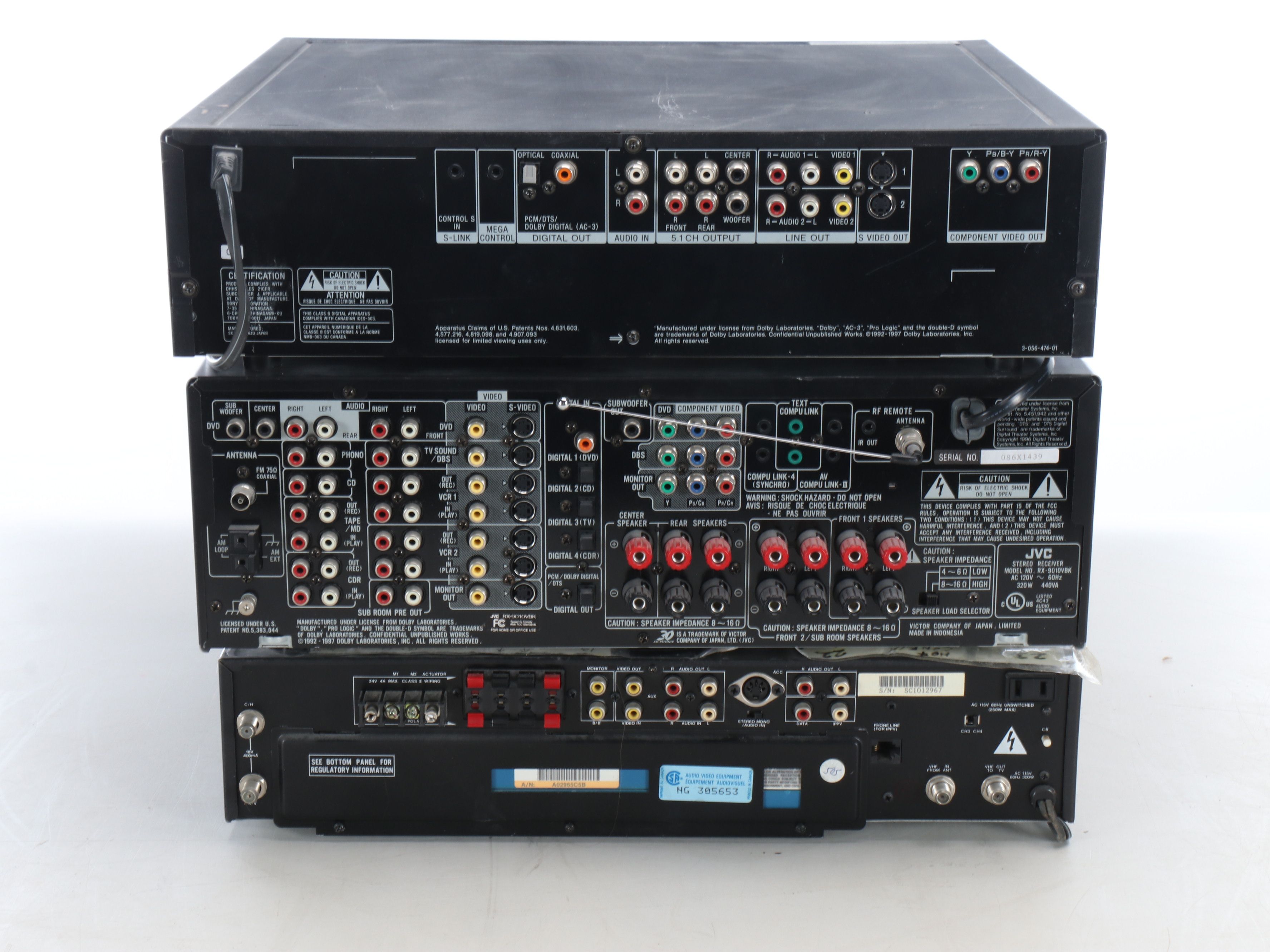 Sony DVD Player with JVC and Other Media Players