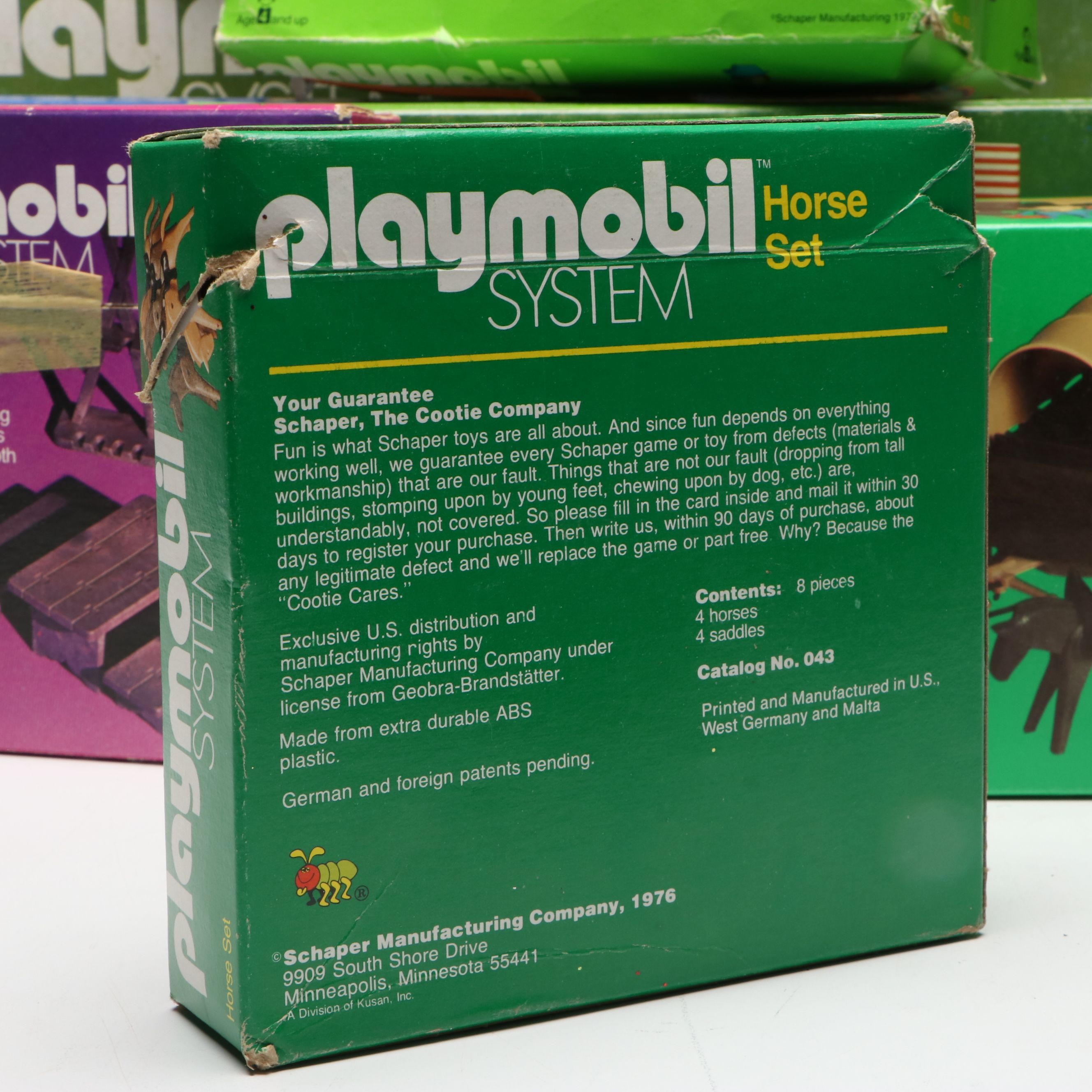 Playmobil Covered Wagon, Construction Workers, and More Vintage Toy Sets