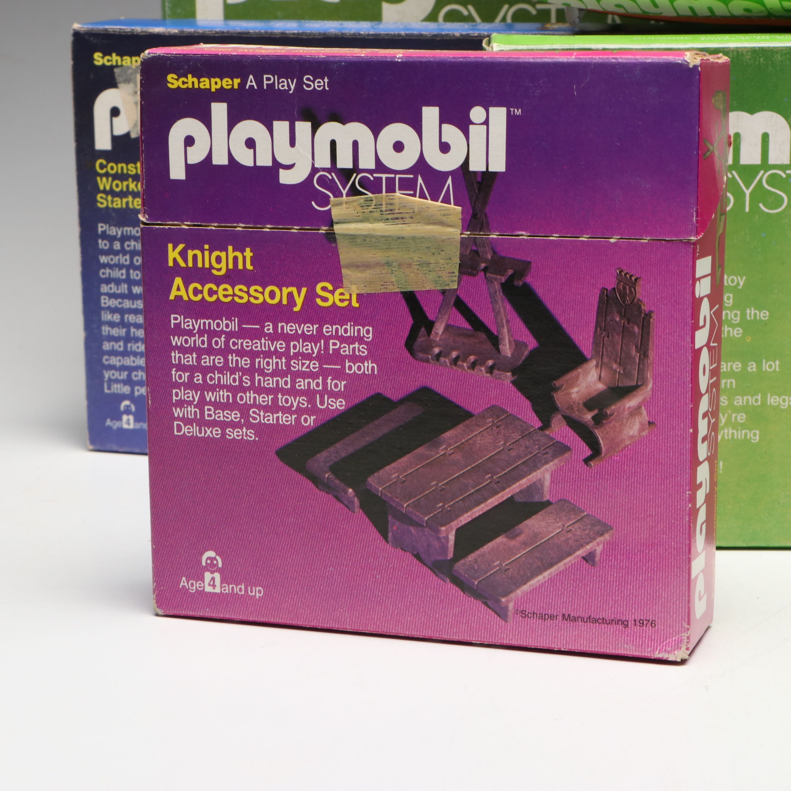 Playmobil Covered Wagon, Construction Workers, and More Vintage Toy Sets