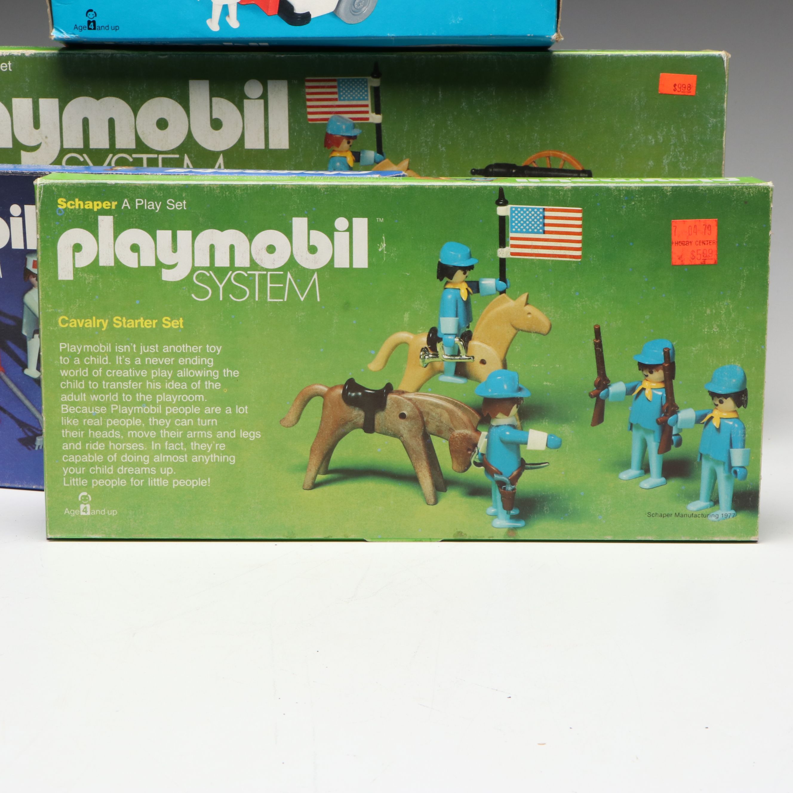 Playmobil Covered Wagon, Construction Workers, and More Vintage Toy Sets