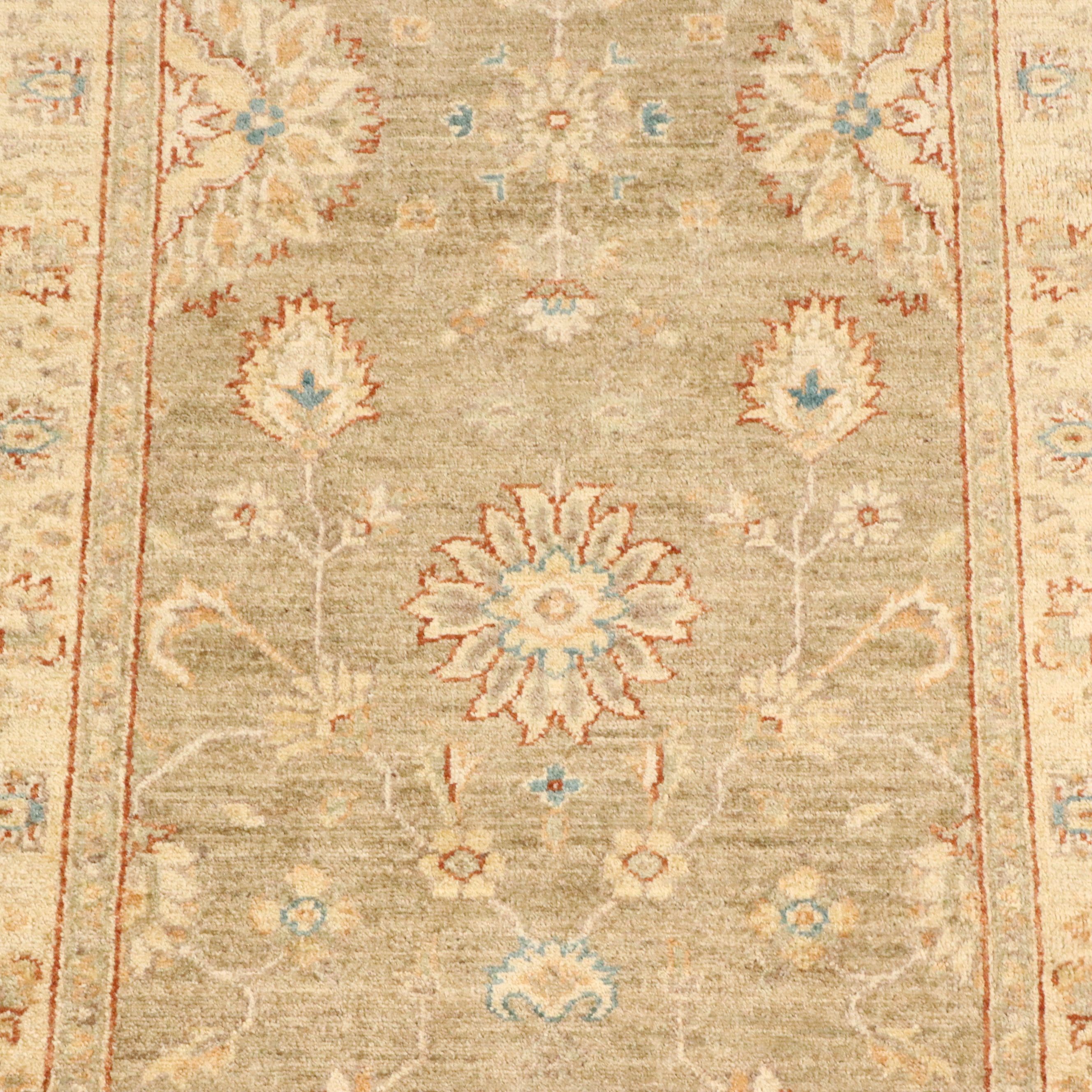 3' x 11'11 Hand-Knotted Turkish Oushak Carpet Runner