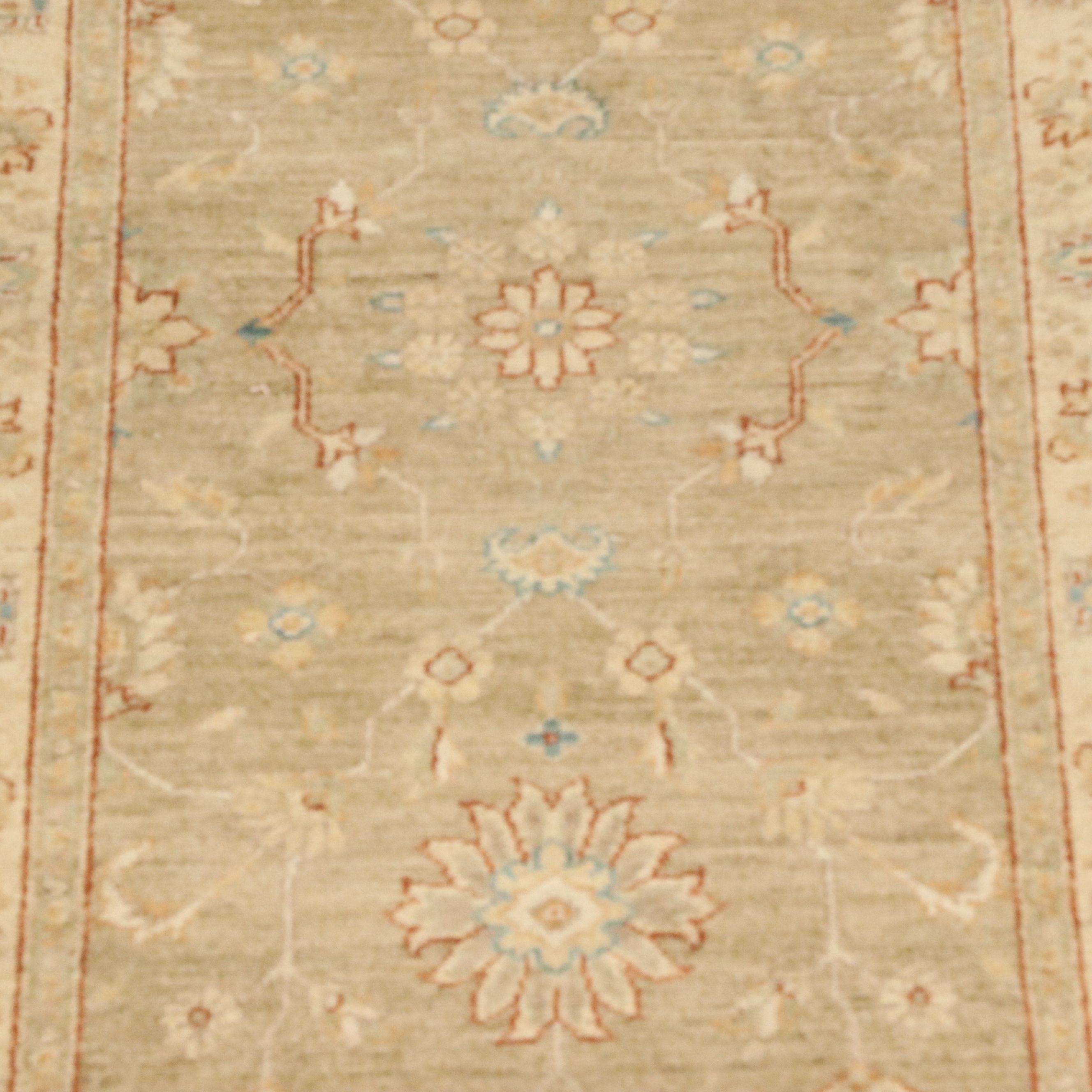 3' x 11'11 Hand-Knotted Turkish Oushak Carpet Runner