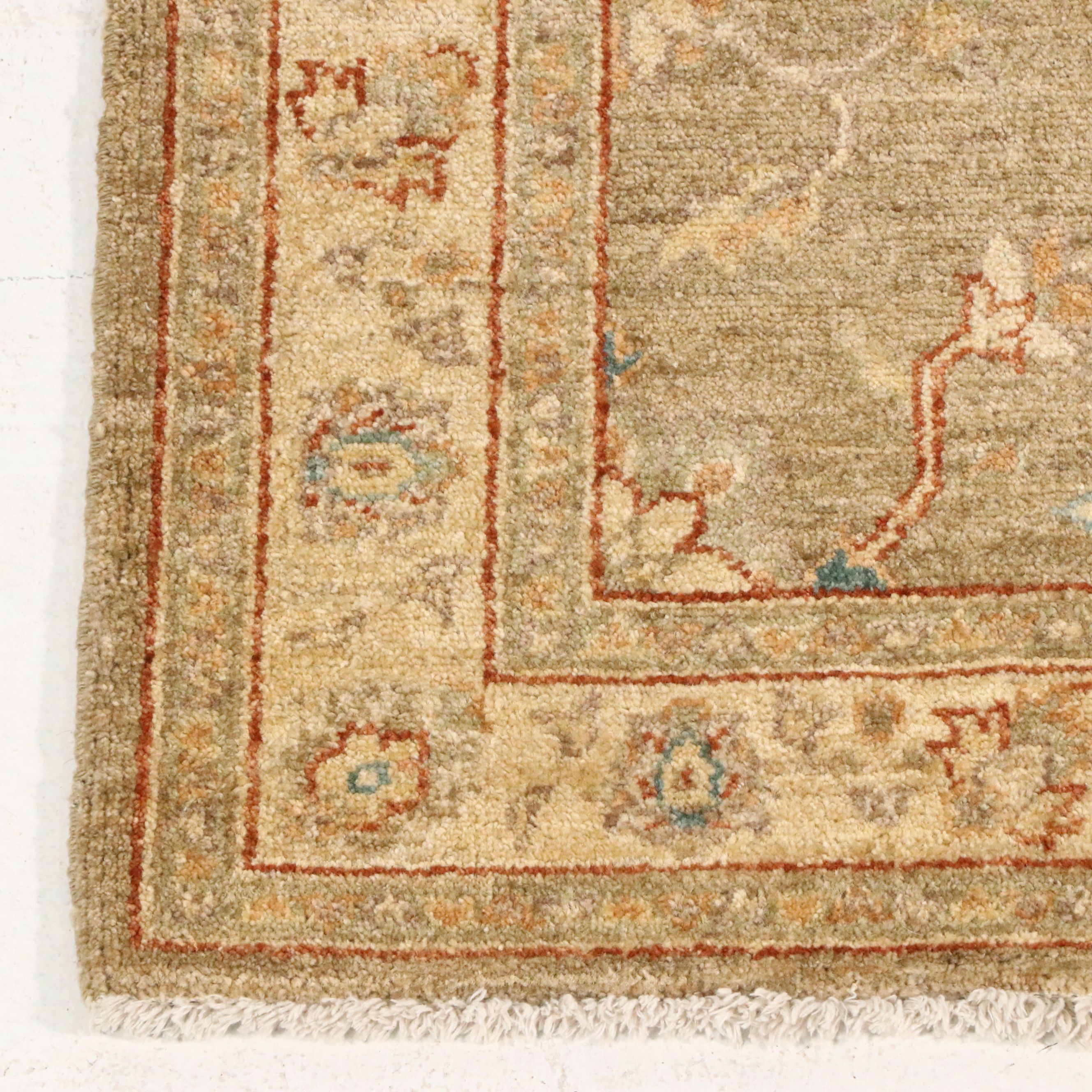 3' x 11'11 Hand-Knotted Turkish Oushak Carpet Runner