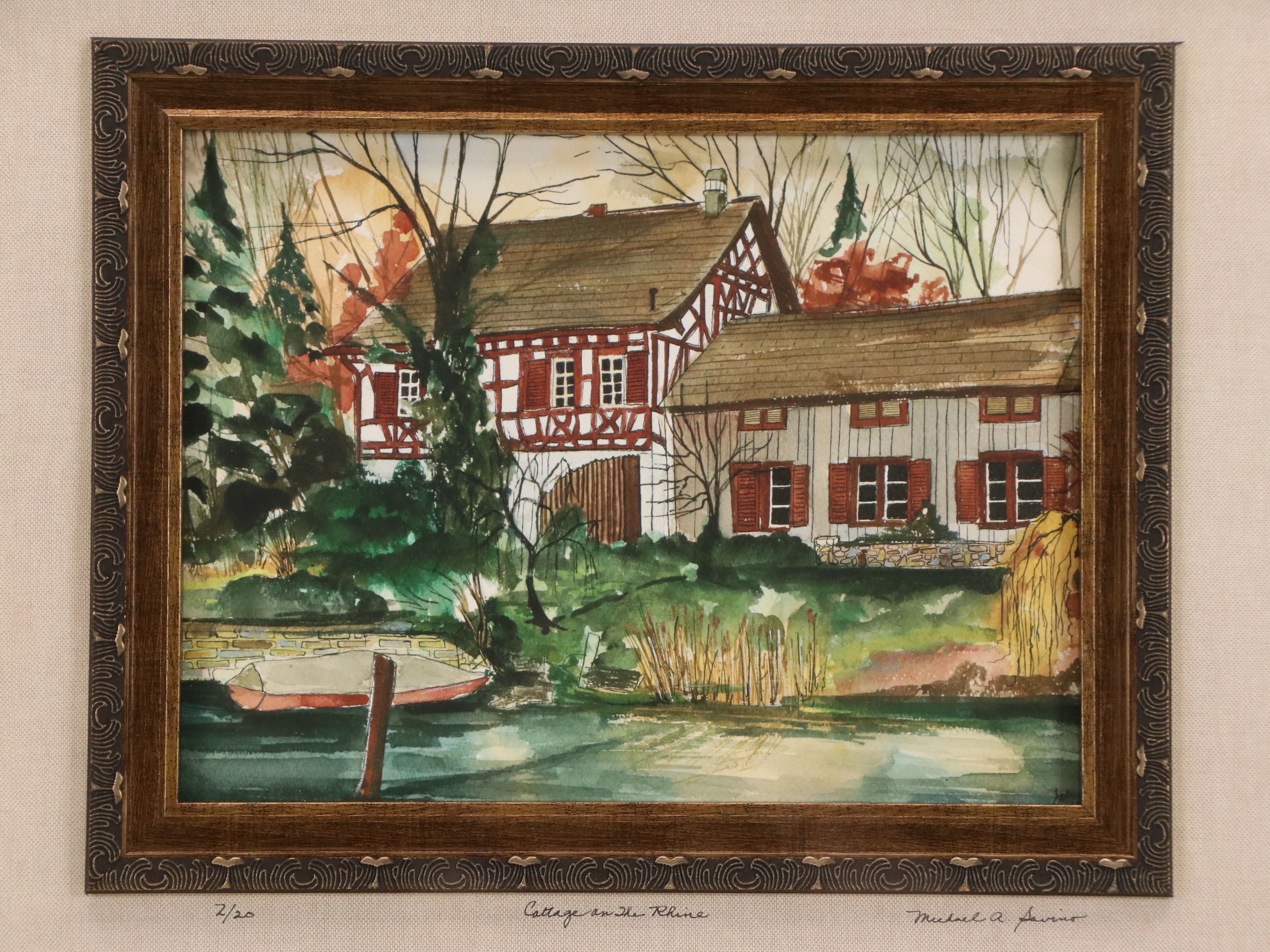 Michael A. Savino Giclée "Cottage on the Rhine"