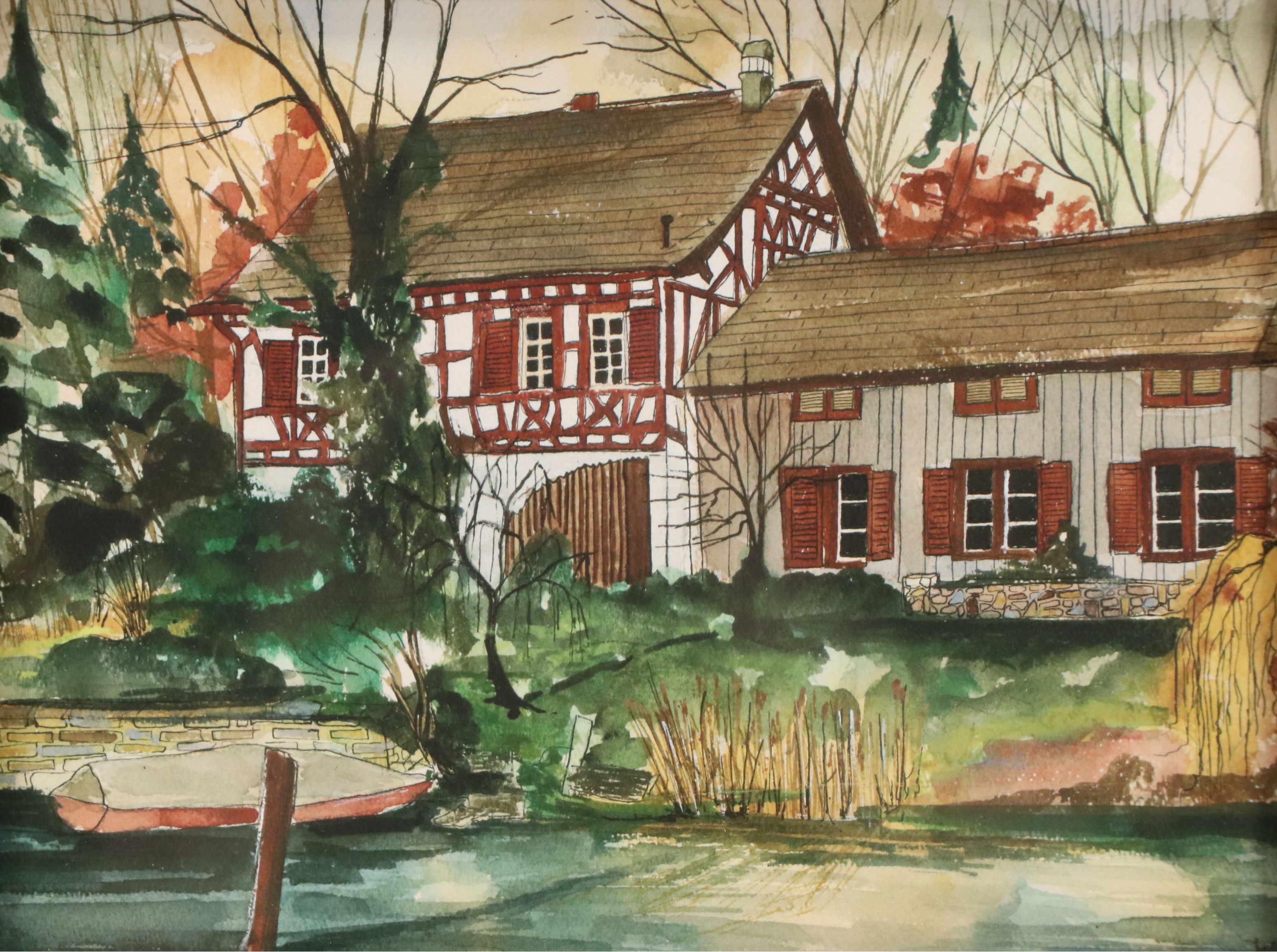 Michael A. Savino Giclée "Cottage on the Rhine"