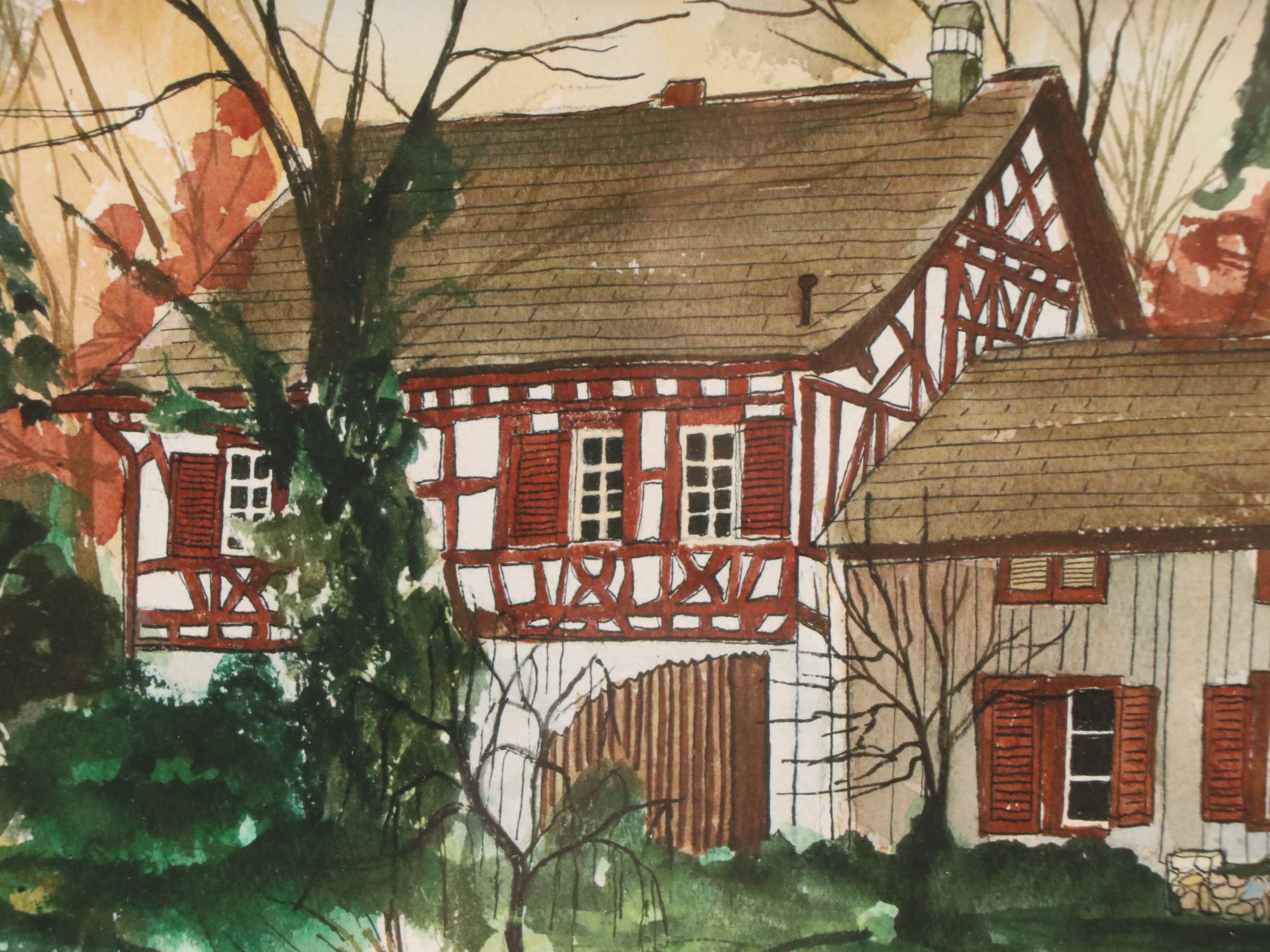 Michael A. Savino Giclée "Cottage on the Rhine"