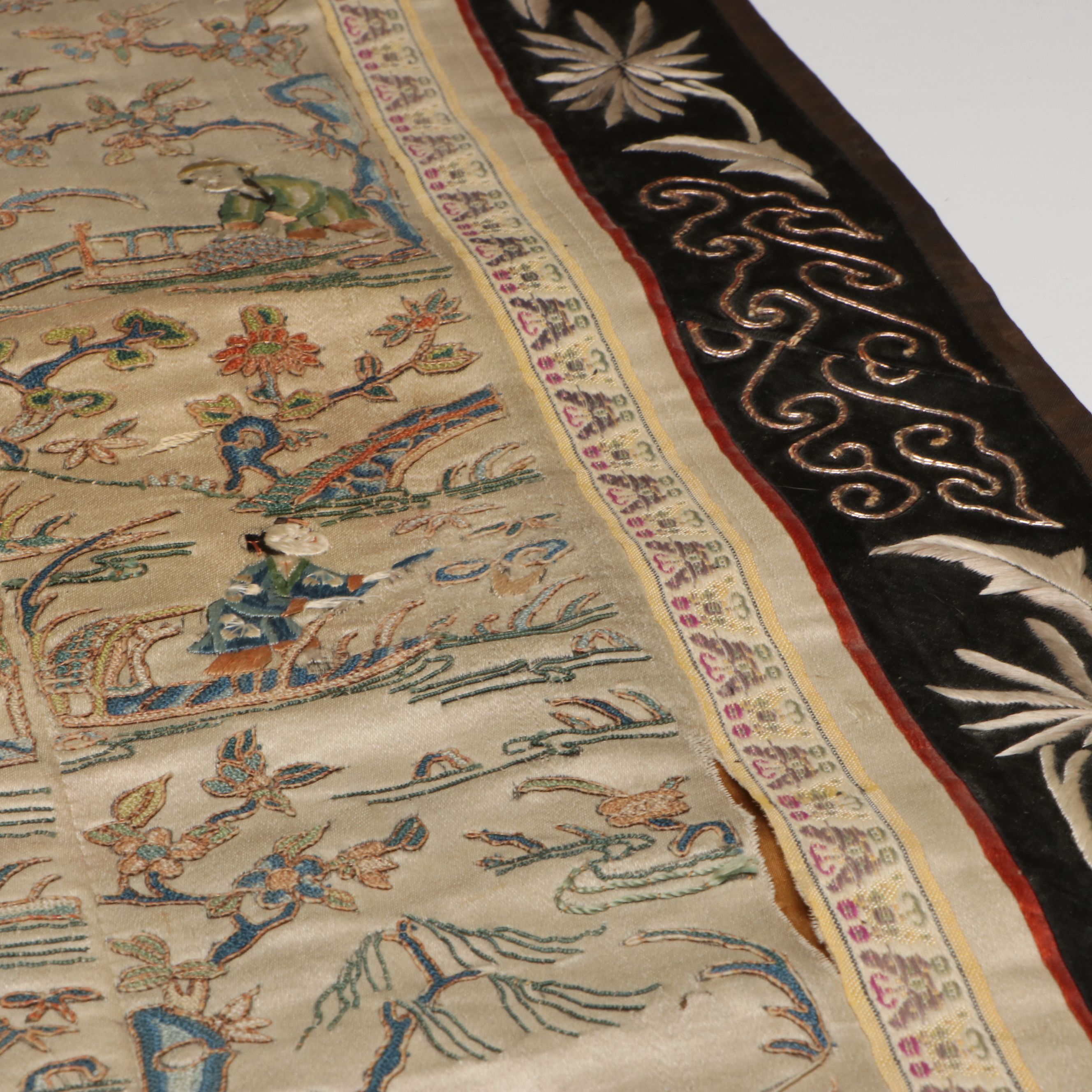 Norman Brumm Trillium Enamel Sculpture with Chinese Brass Box and More Décor