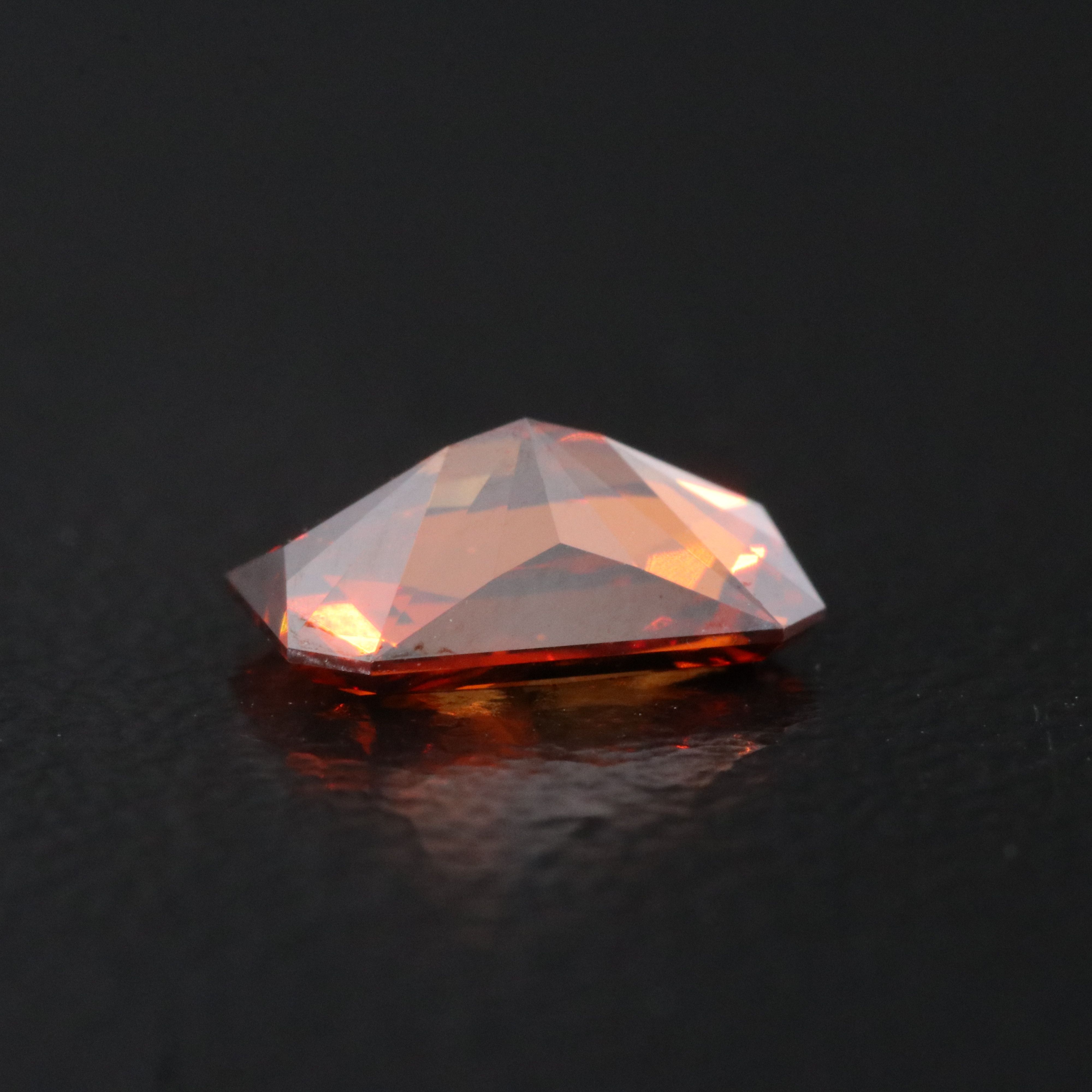 Loose 1.01 CT Lab Grown Fancy Vivid Orange Diamond with IGI Report