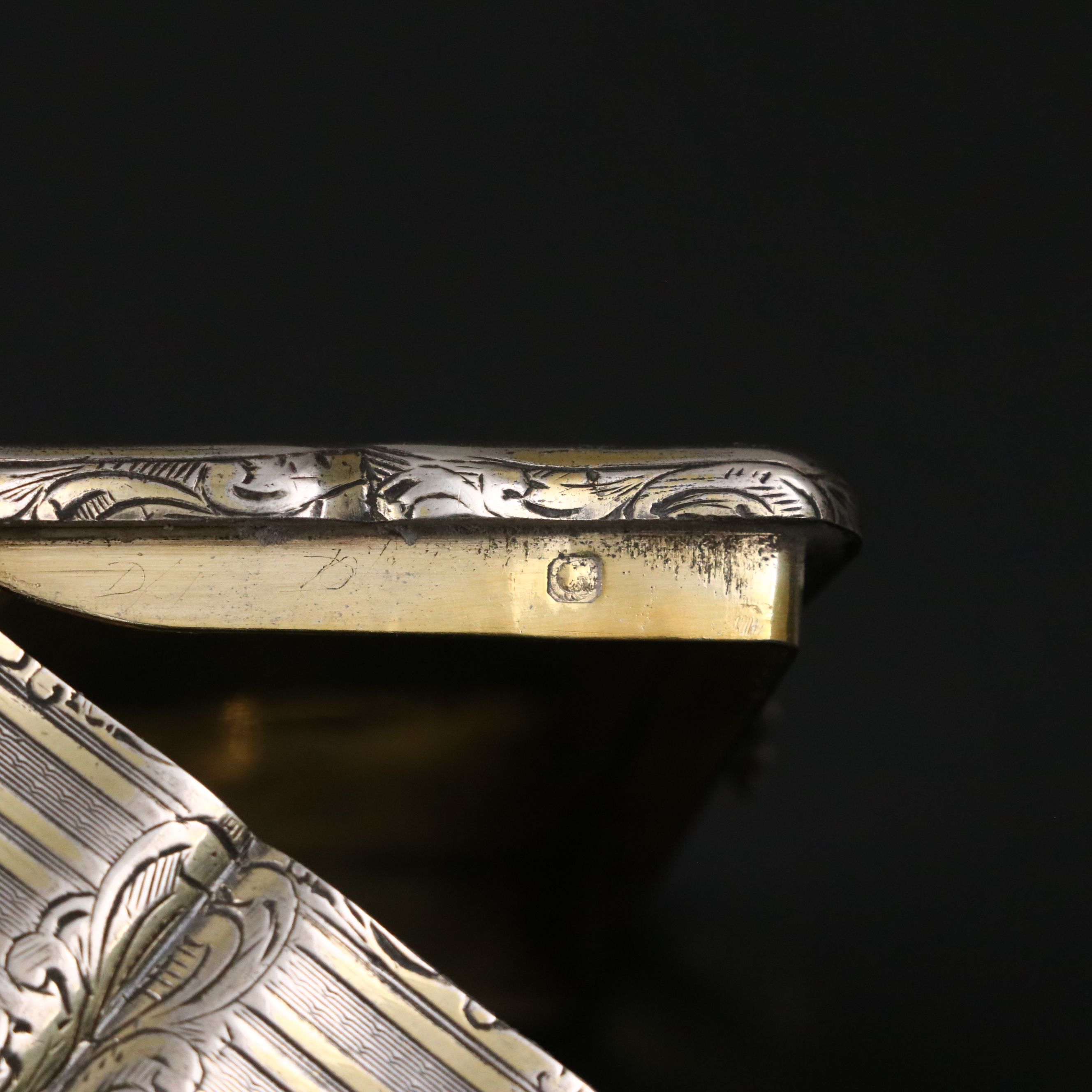 French Gold-Washed Cloisonné Sterling Decorative Box