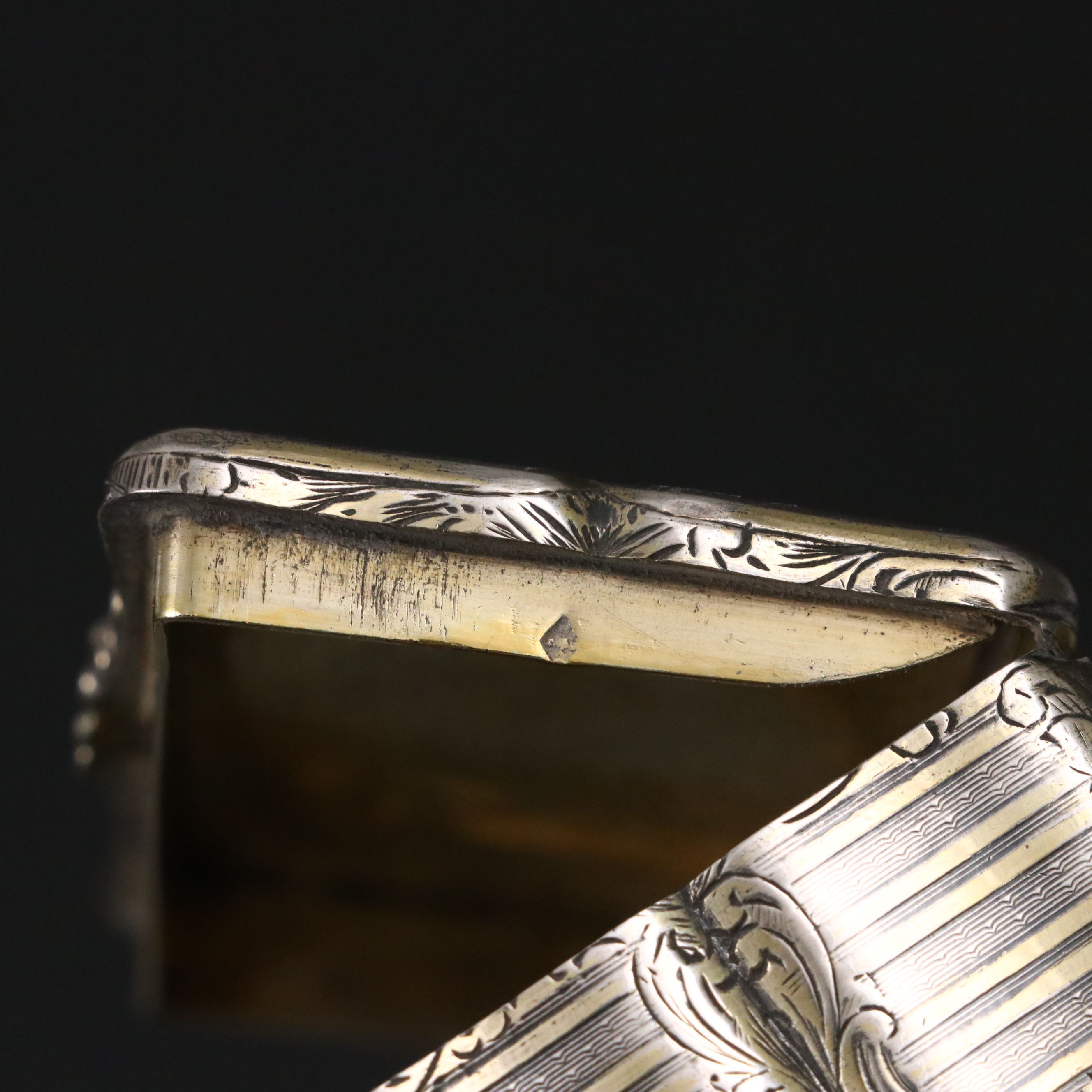 French Gold-Washed Cloisonné Sterling Decorative Box