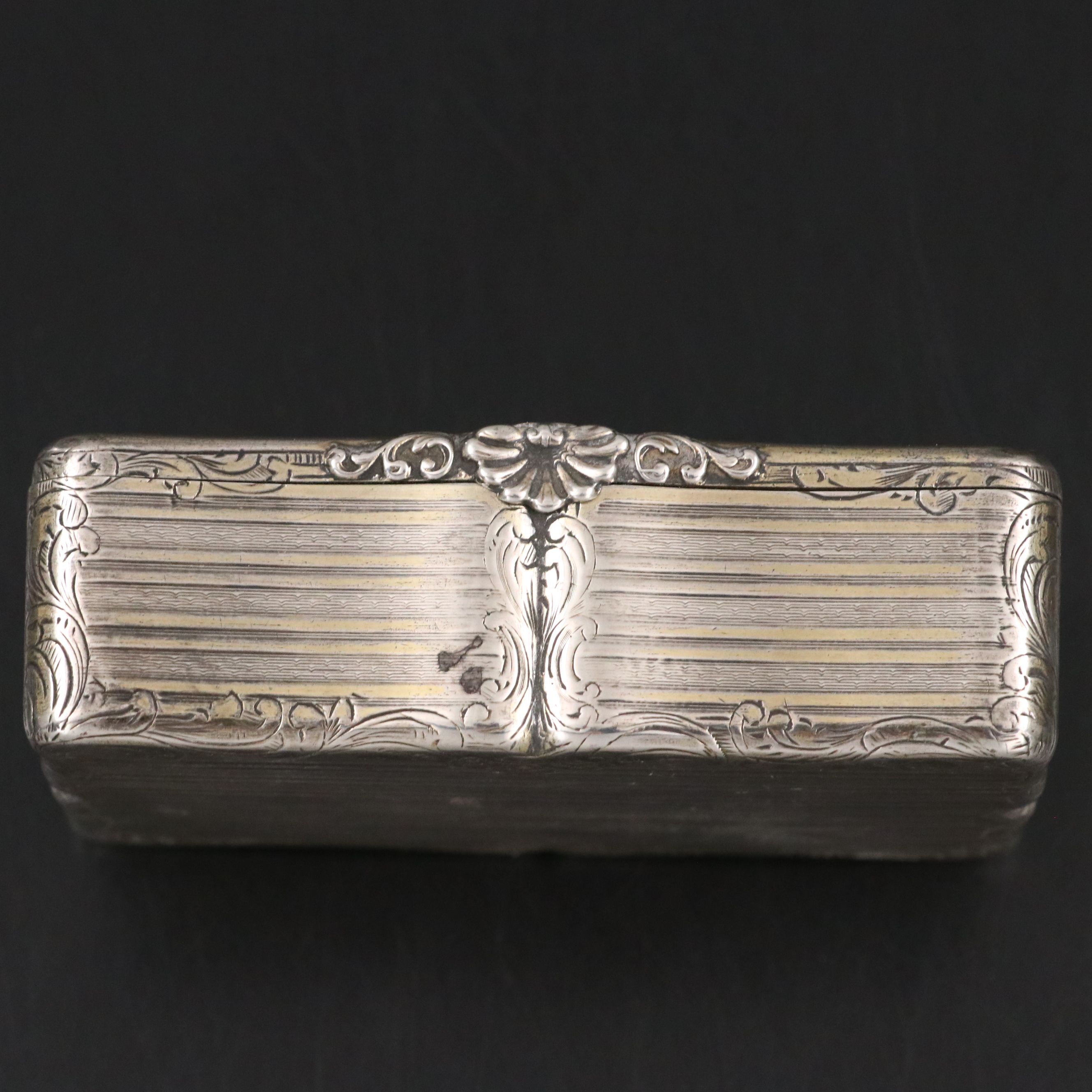 French Gold-Washed Cloisonné Sterling Decorative Box