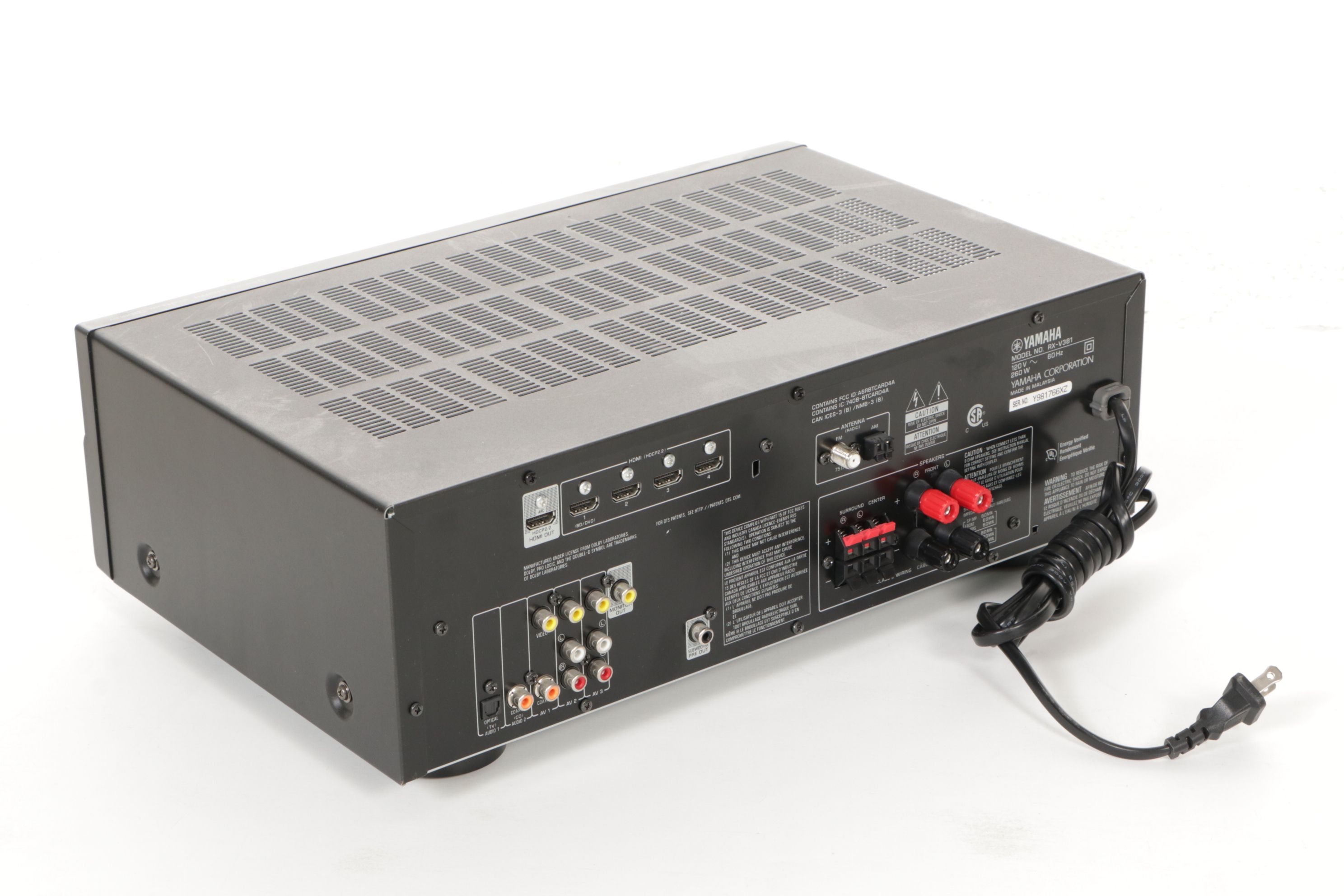 Yamaha RX-V379 5.1-Channel AV Receiver with Polk Audio T50 Floor Speakers