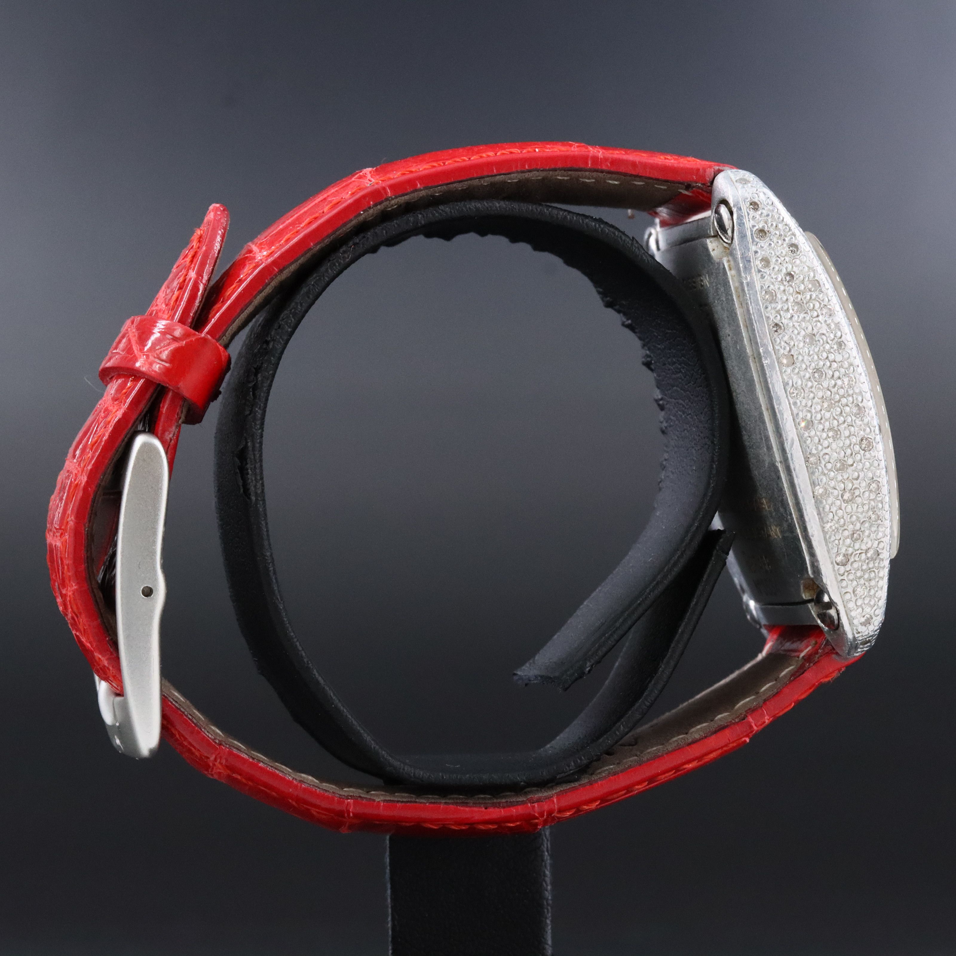 Locman Italy Aluninum Diamond Case Ref.488 Quartz Watch