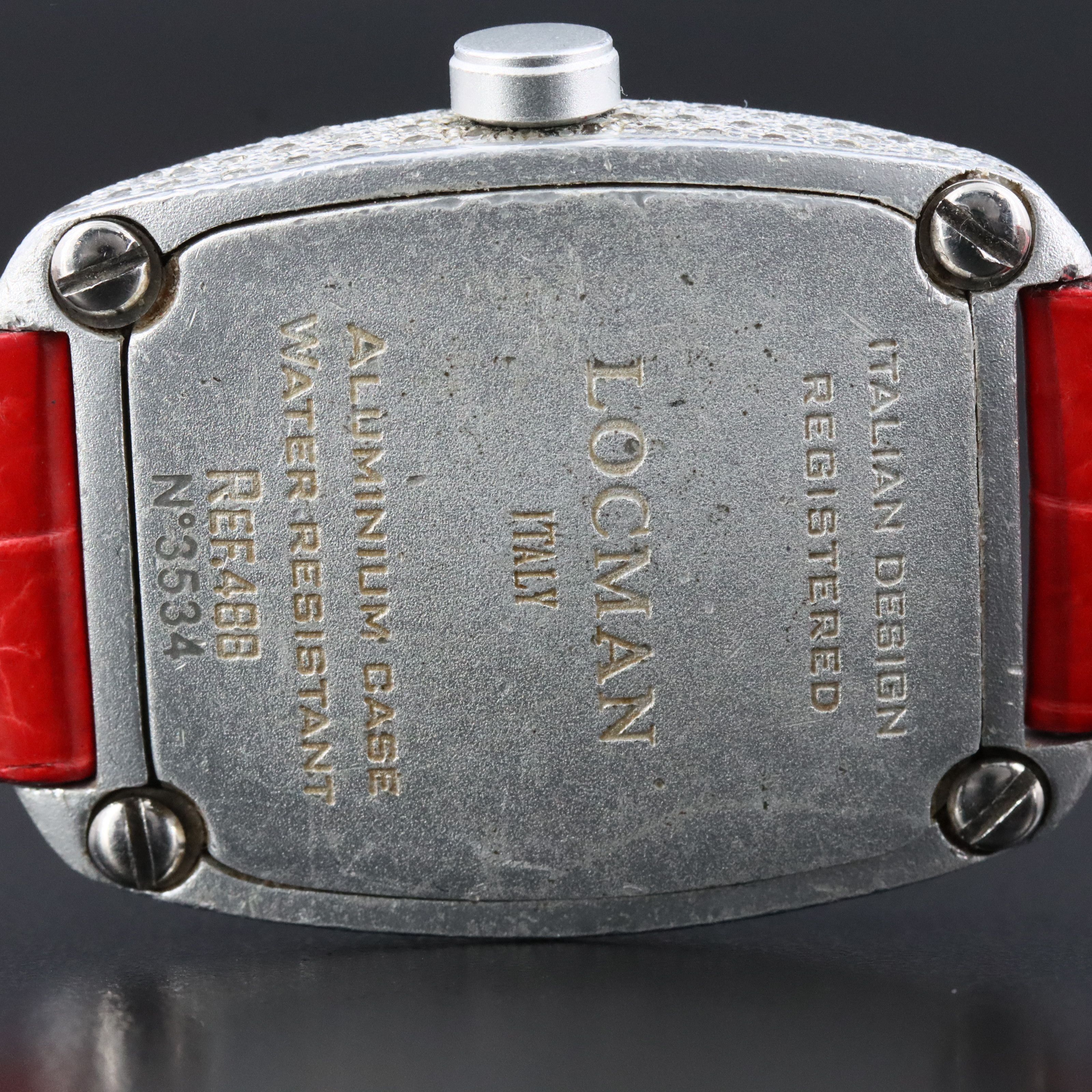 Locman Italy Aluninum Diamond Case Ref.488 Quartz Watch