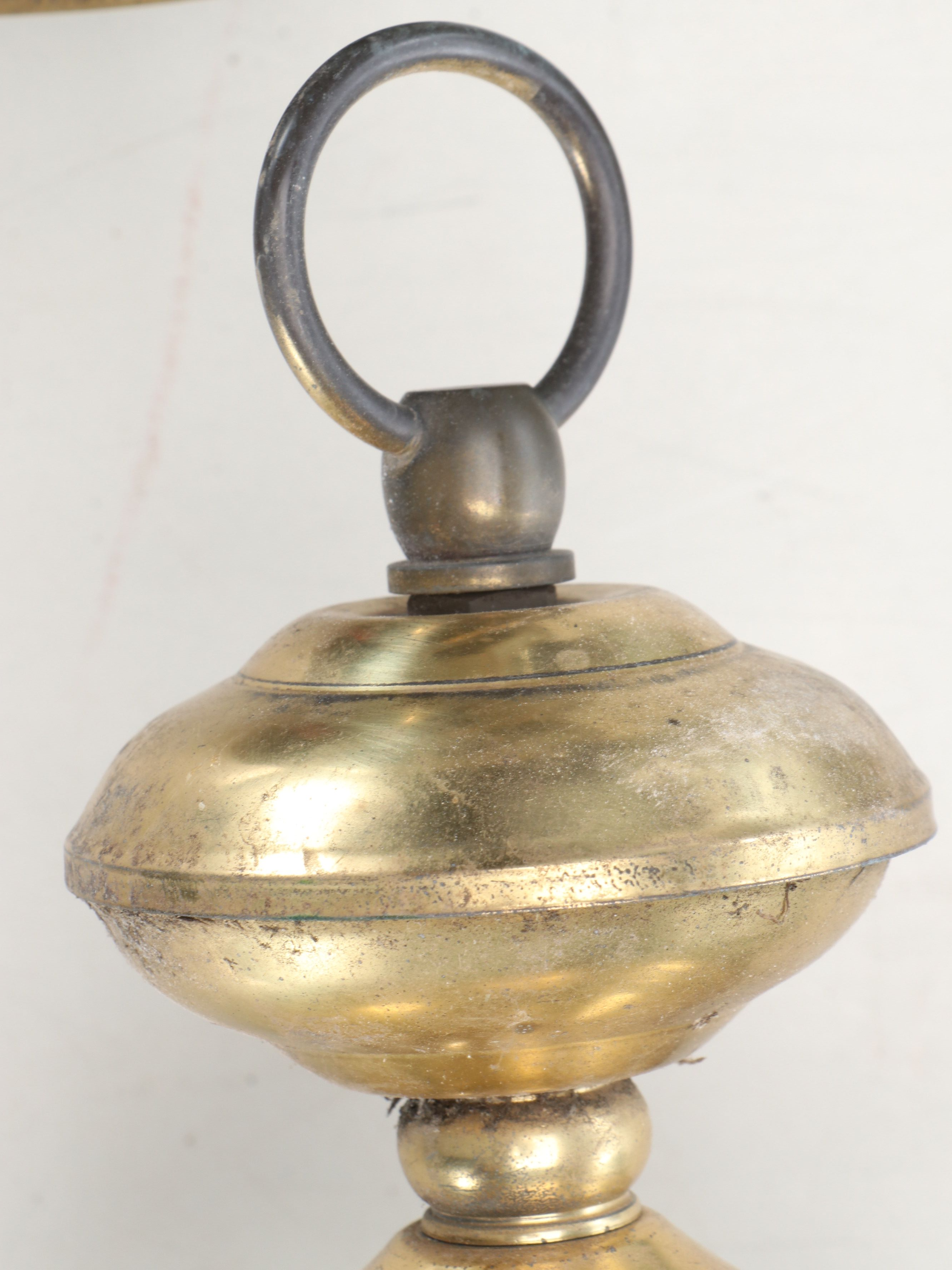 Beveled Glass and Brass Outdoor Wall Lanterns