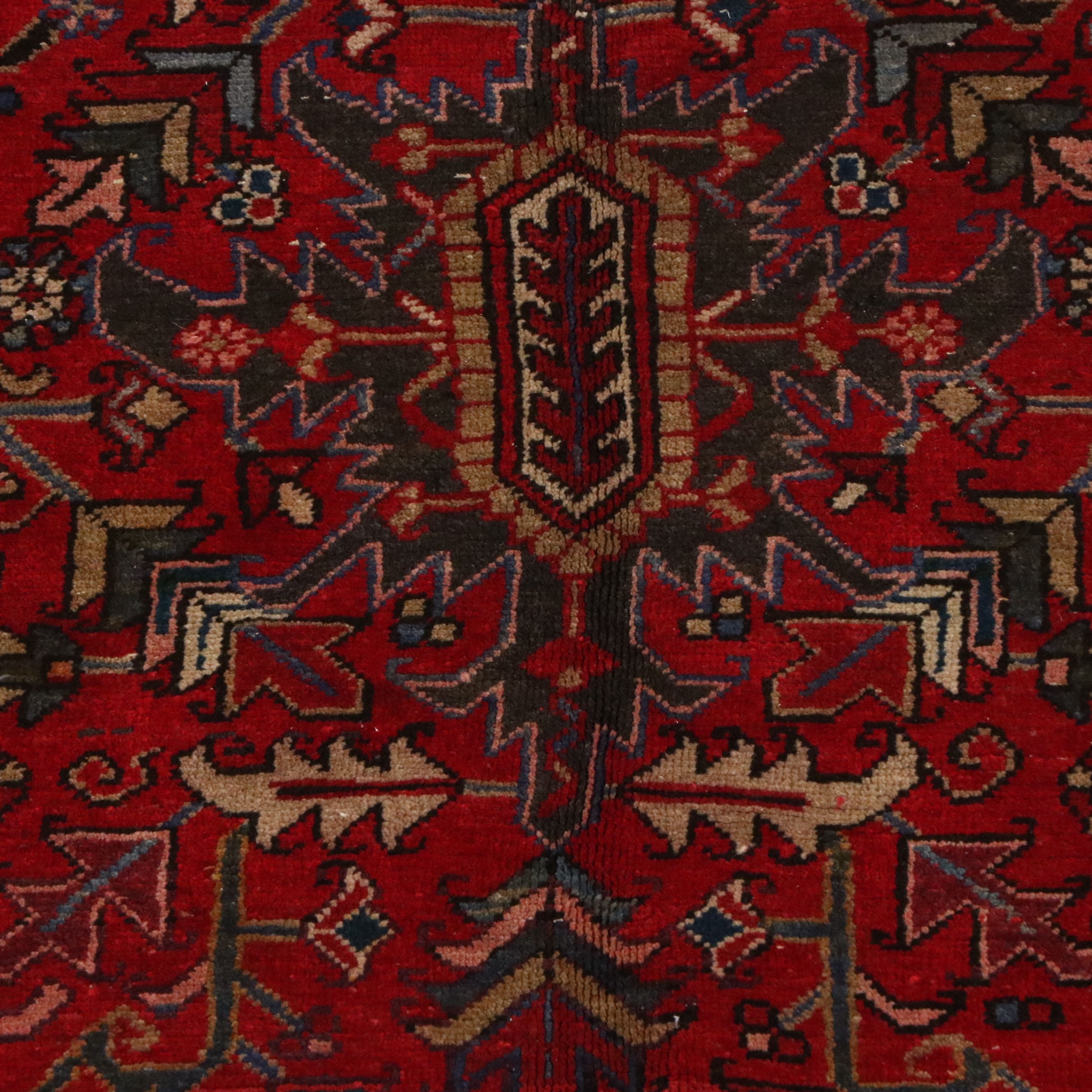 8'7 x 11'7 Hand-Knotted Persian Heriz Area Rug
