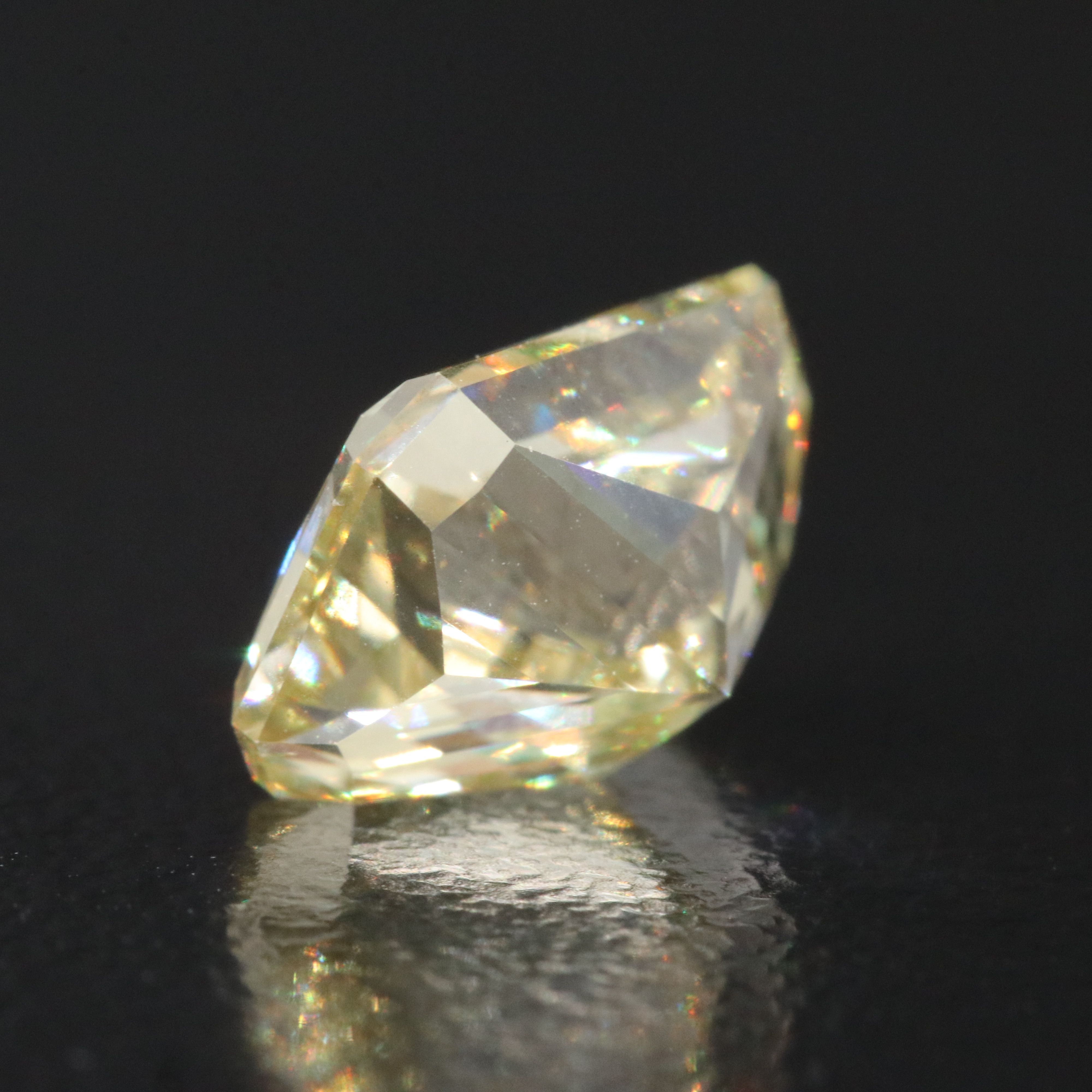 Loose 3.03 CT Lab Grown Fancy Intense Yellow Diamond with IGI Report