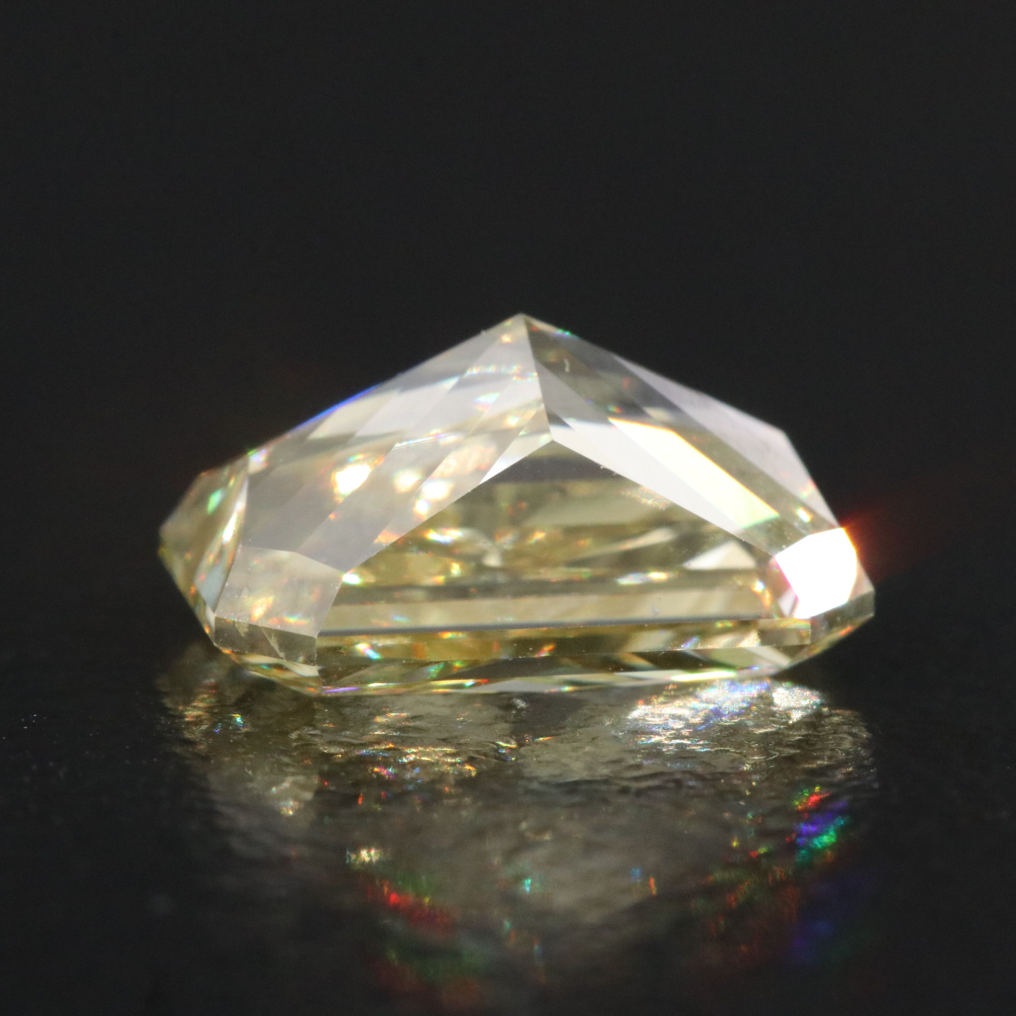 Loose 3.03 CT Lab Grown Fancy Intense Yellow Diamond with IGI Report