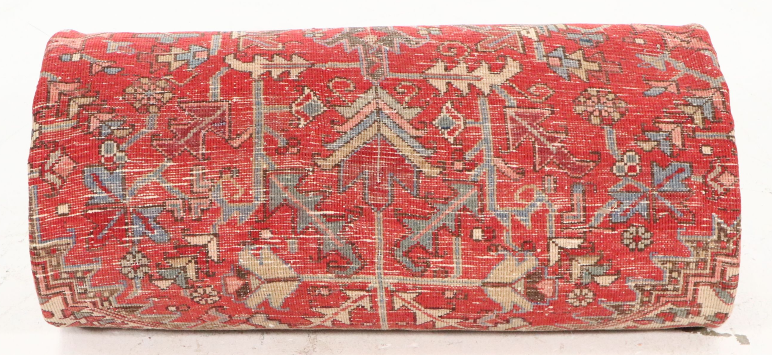 8'7 x 11'7 Hand-Knotted Persian Heriz Area Rug