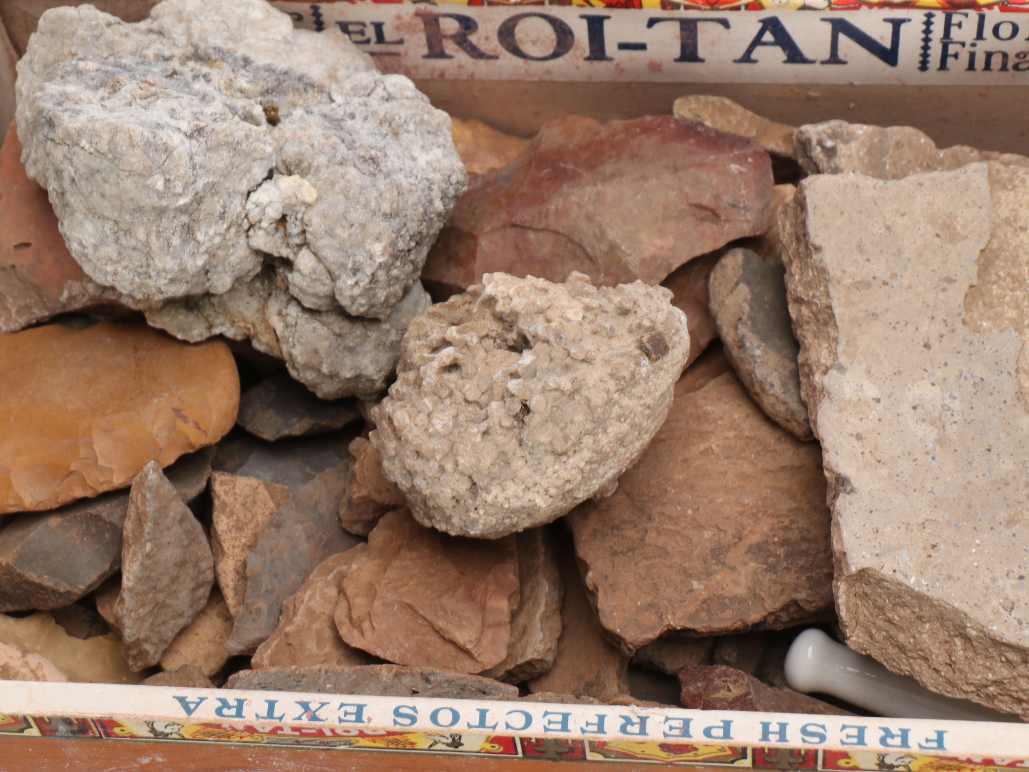 Volcanic Perlite, Sandstone, Leopardite and More Minerals and Stones