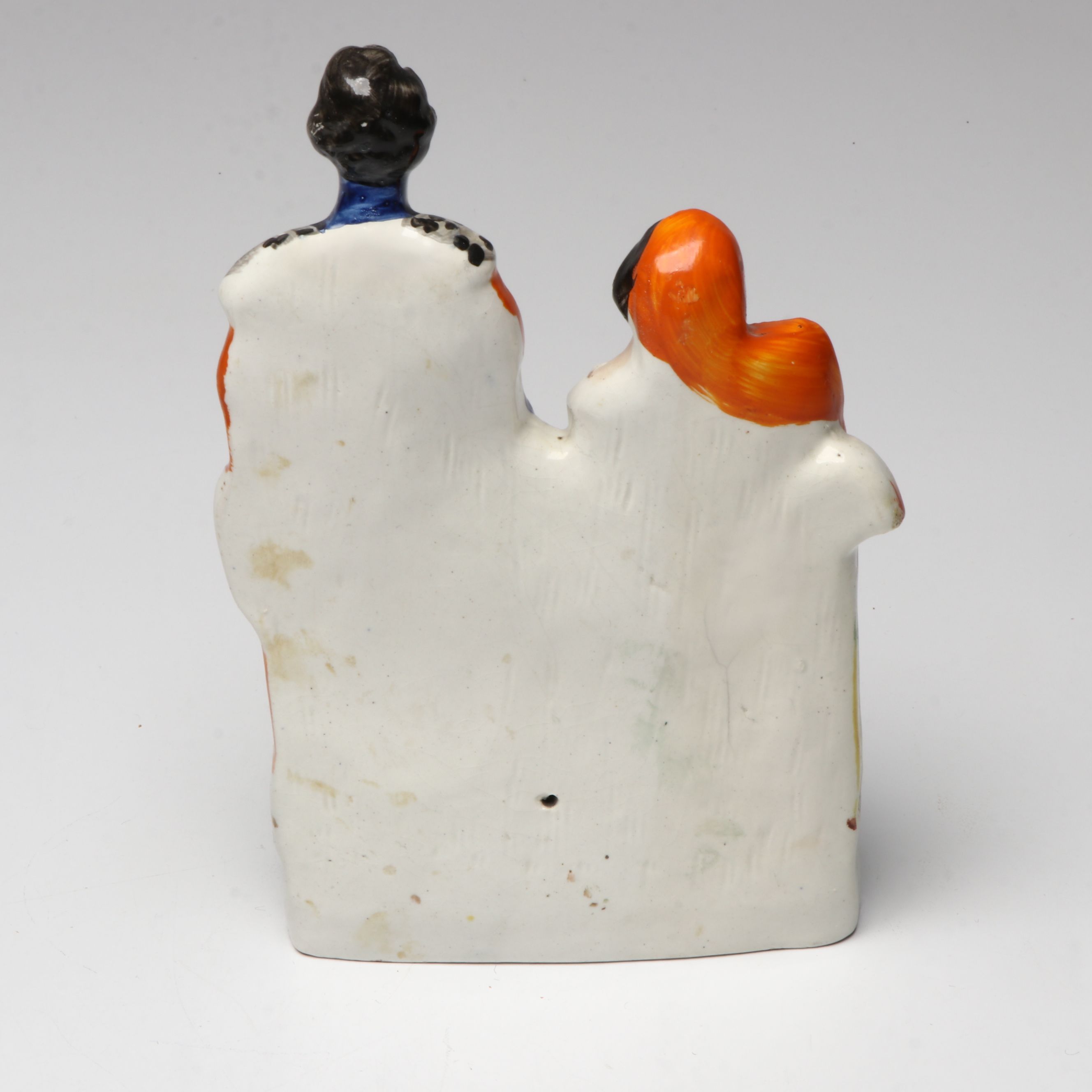 Pair of Staffordshire Style Napoleon III and Princess Eugenie Mantel Figurines