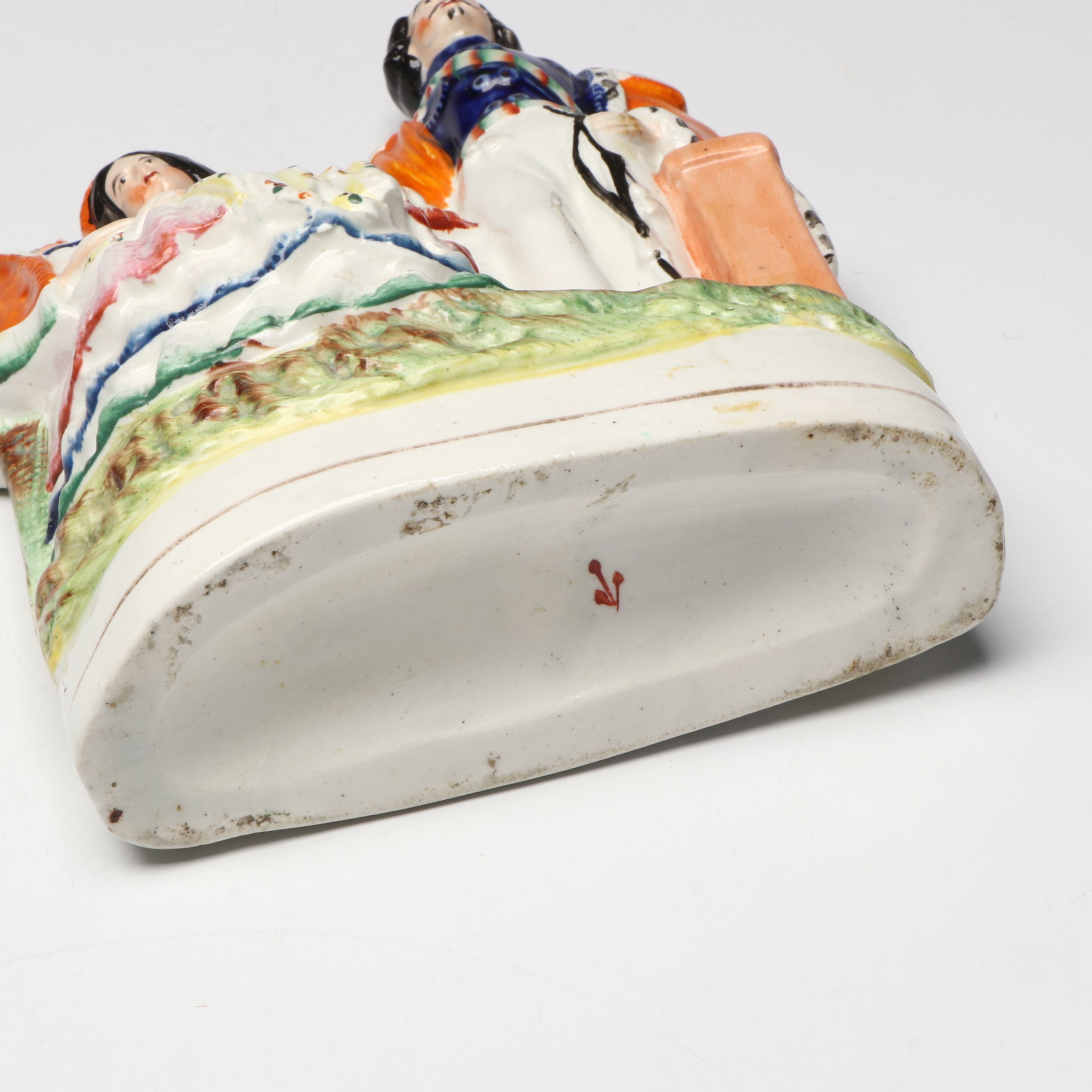 Pair of Staffordshire Style Napoleon III and Princess Eugenie Mantel Figurines