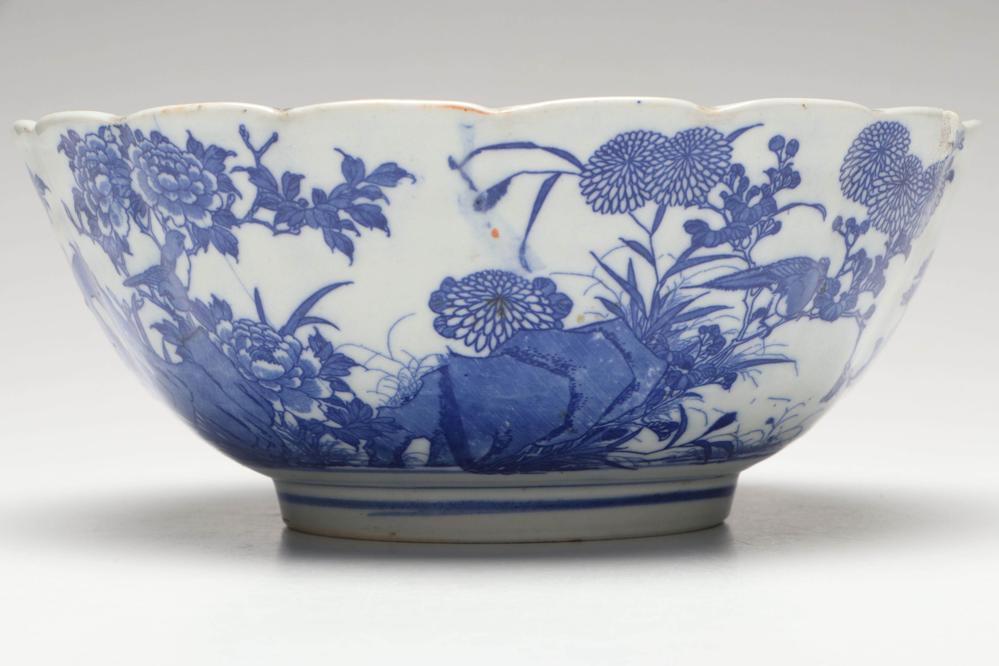 Japanese Blue and White Porcelain Bowl