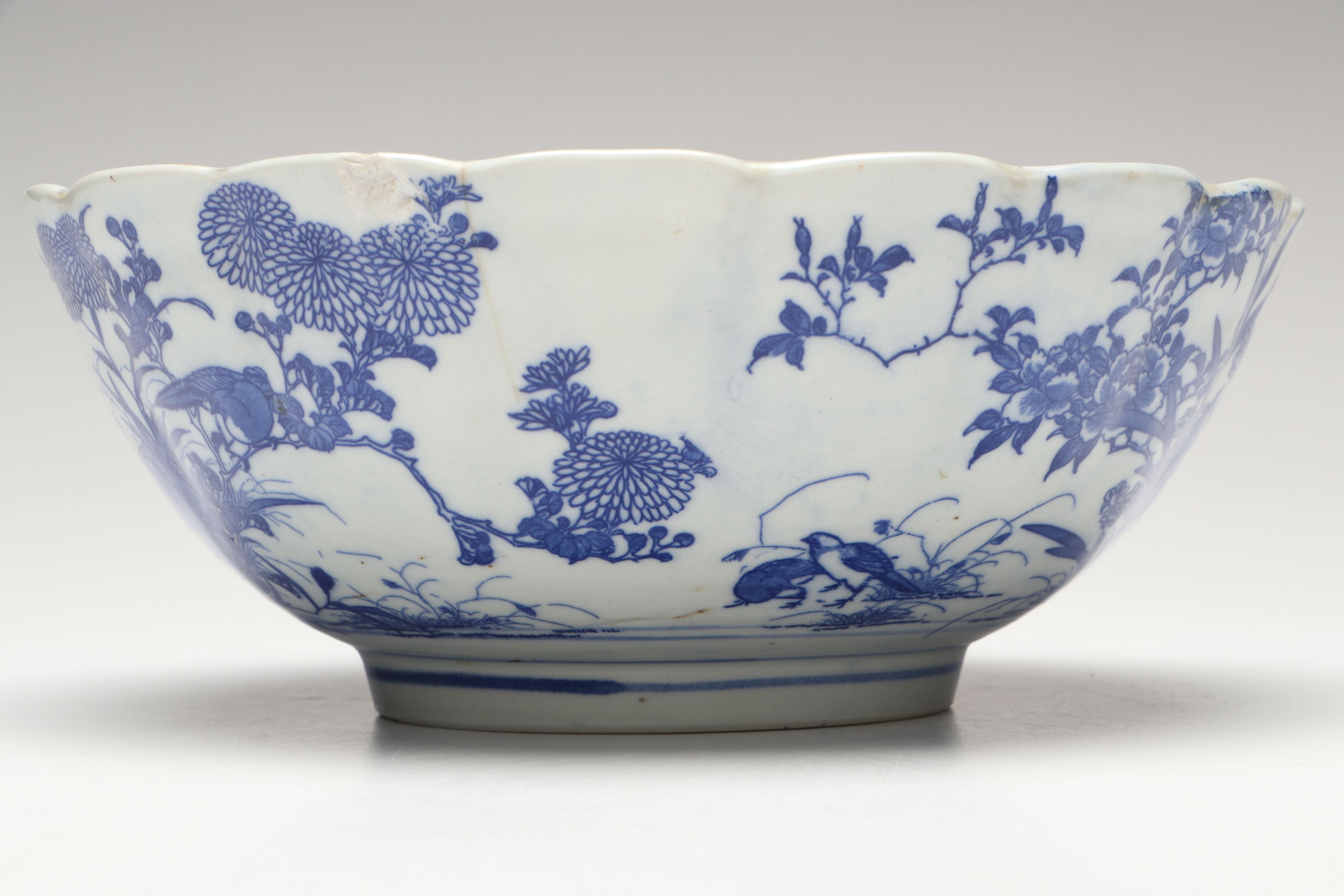 Japanese Blue and White Porcelain Bowl