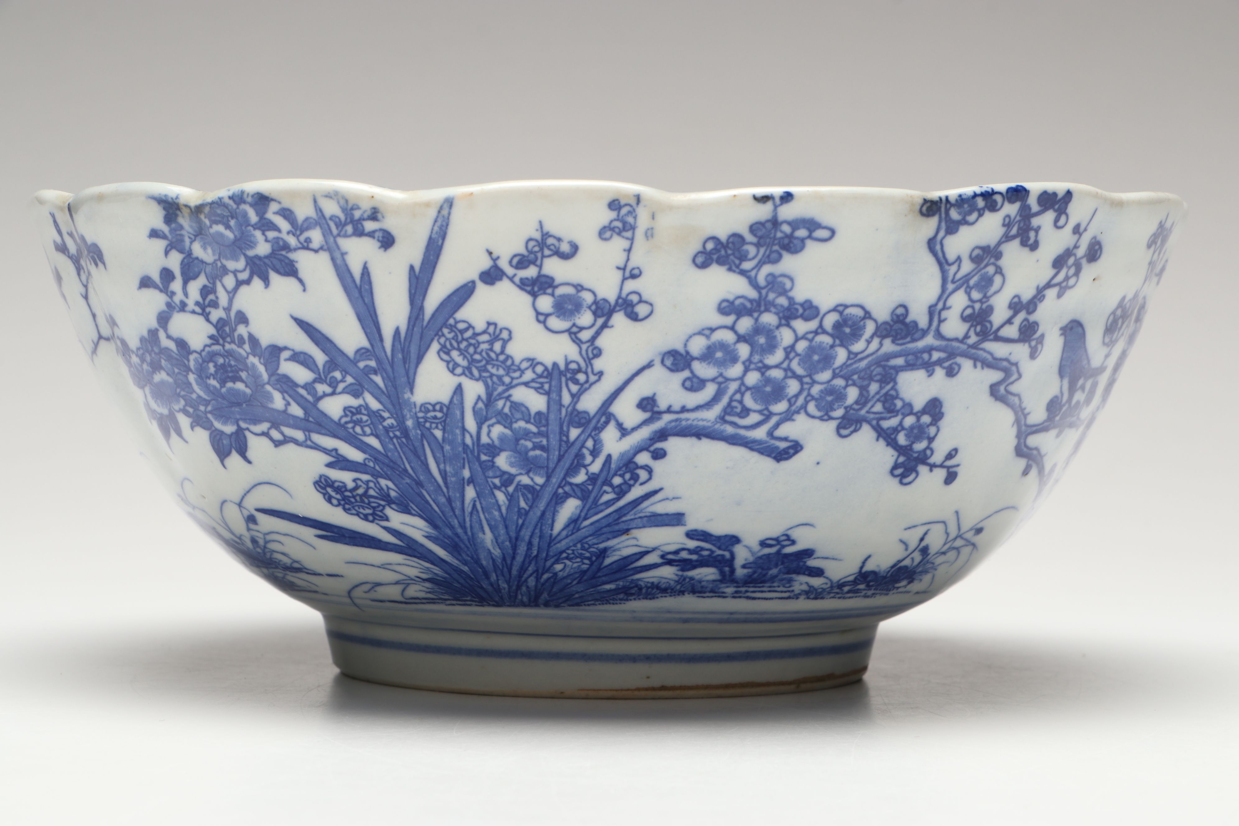 Japanese Blue and White Porcelain Bowl
