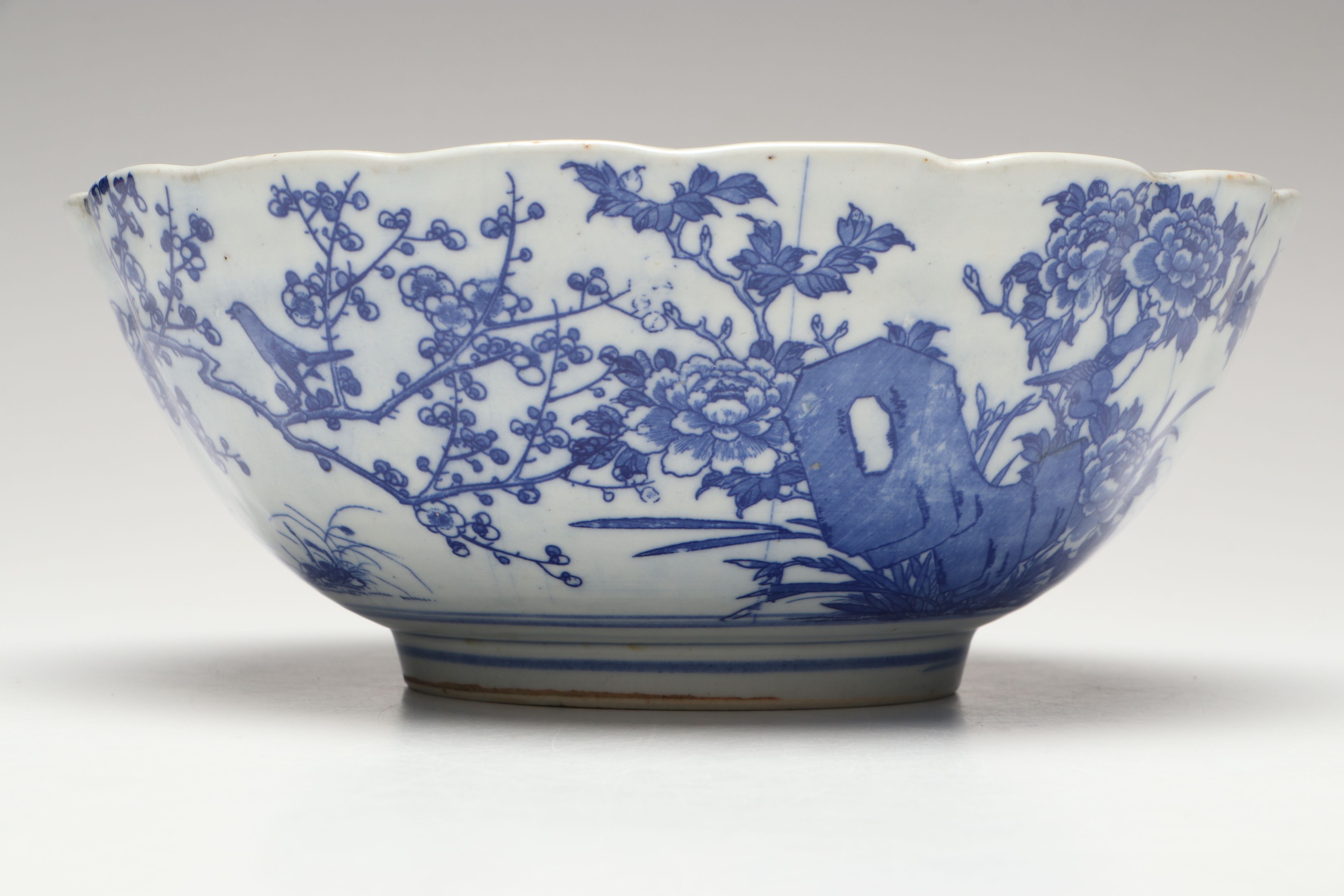 Japanese Blue and White Porcelain Bowl