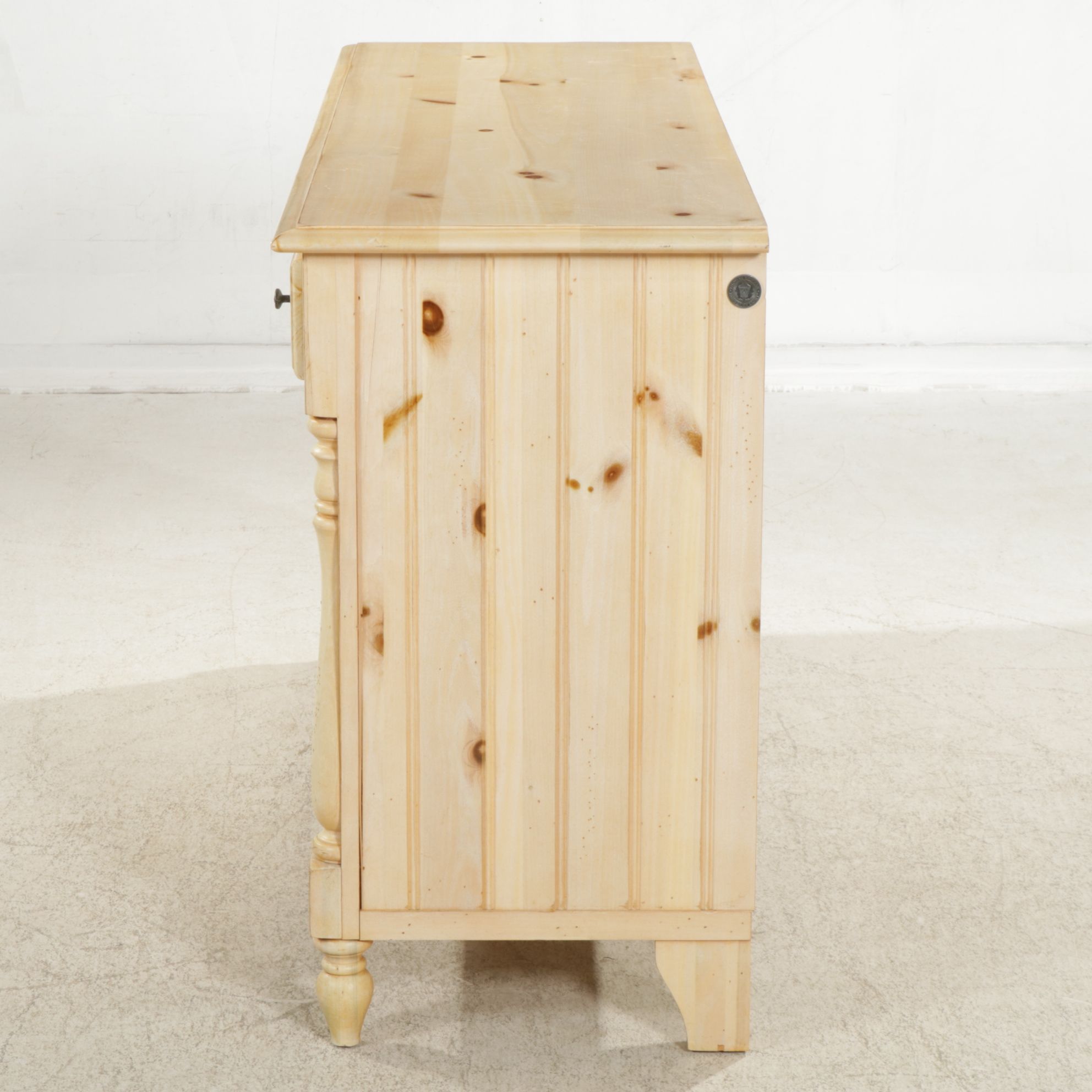 Thomas Kinkade Empire Style Pine Dresser, Late 20th Century