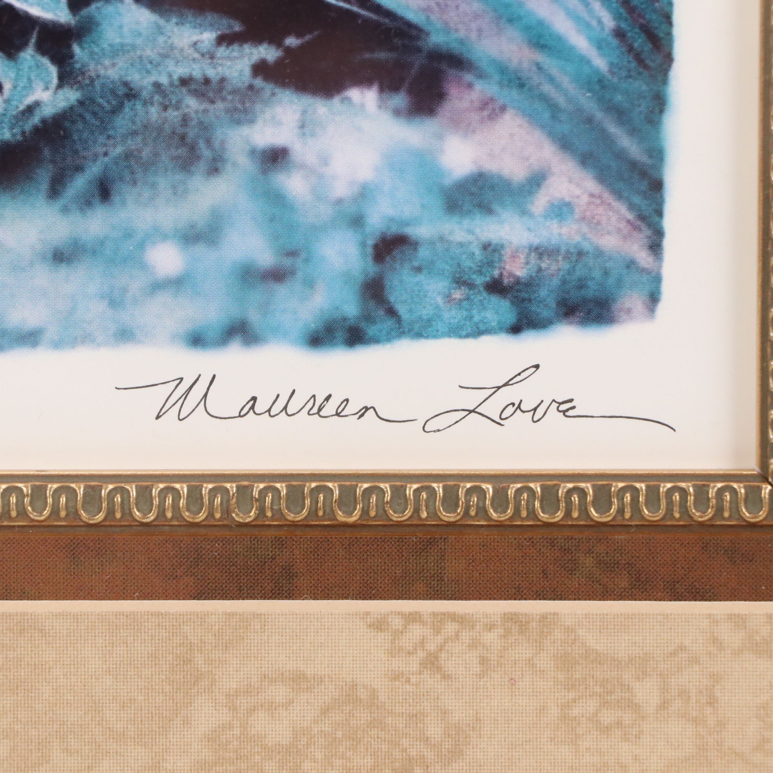 After Maureen Love Offset Lithographs Including "Garden Window"