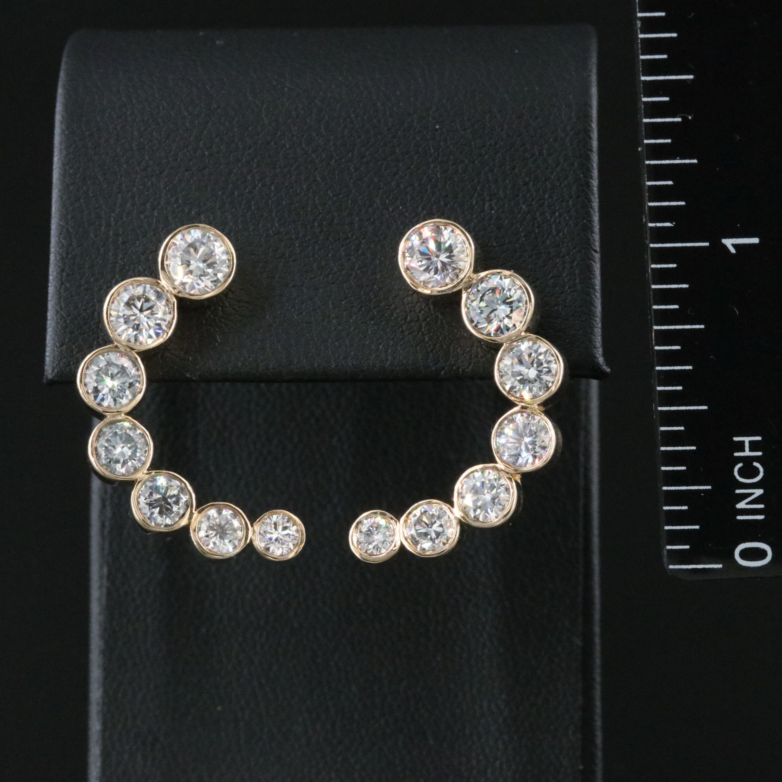 14K 4.57 CTW Lab Grown Diamond Earrings